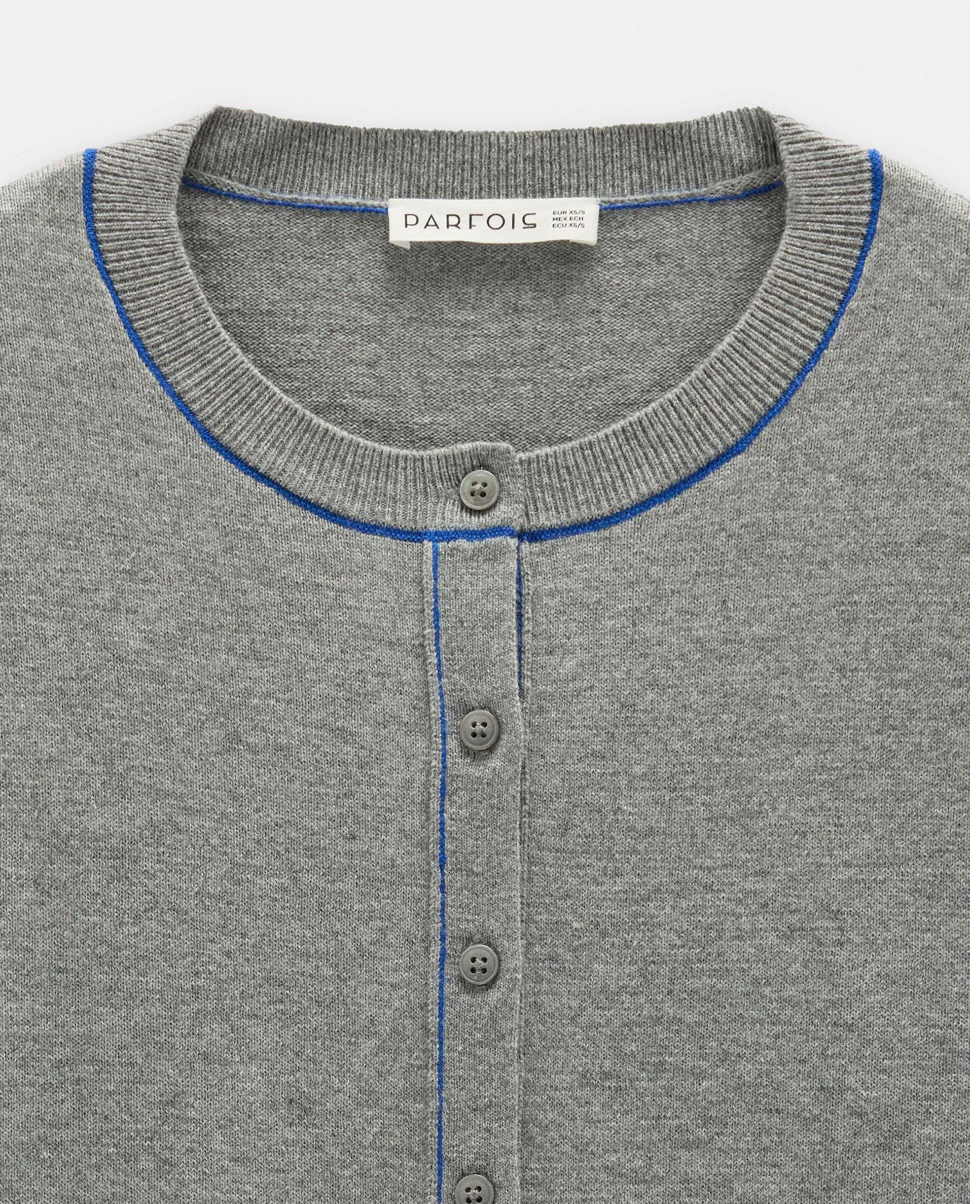Cárdigan de mujer de punto en liso - Parfois - Gris Gris-2