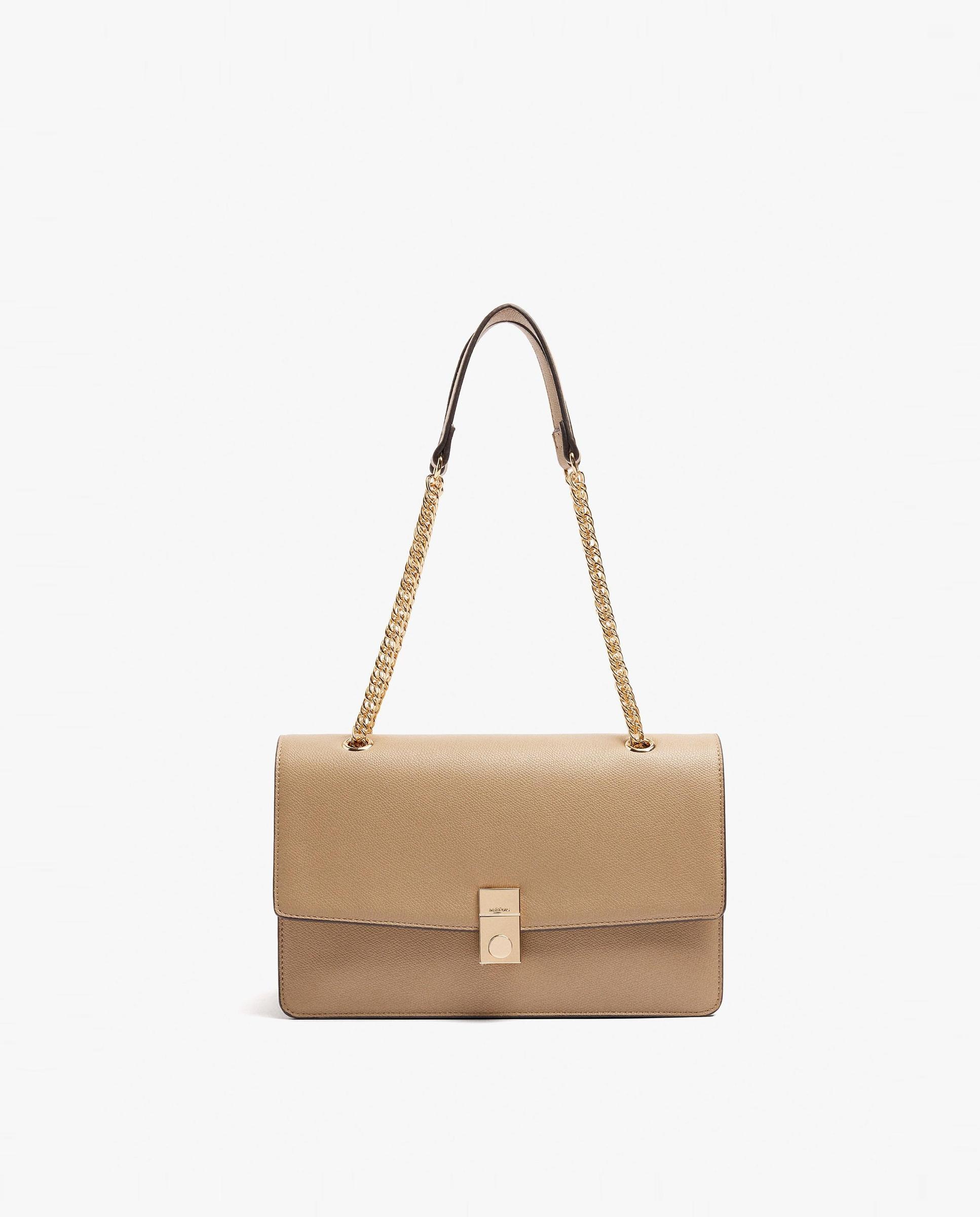Bolso de hombro con solapa y cierre imantado en liso - Parfois - Topo Topo-1