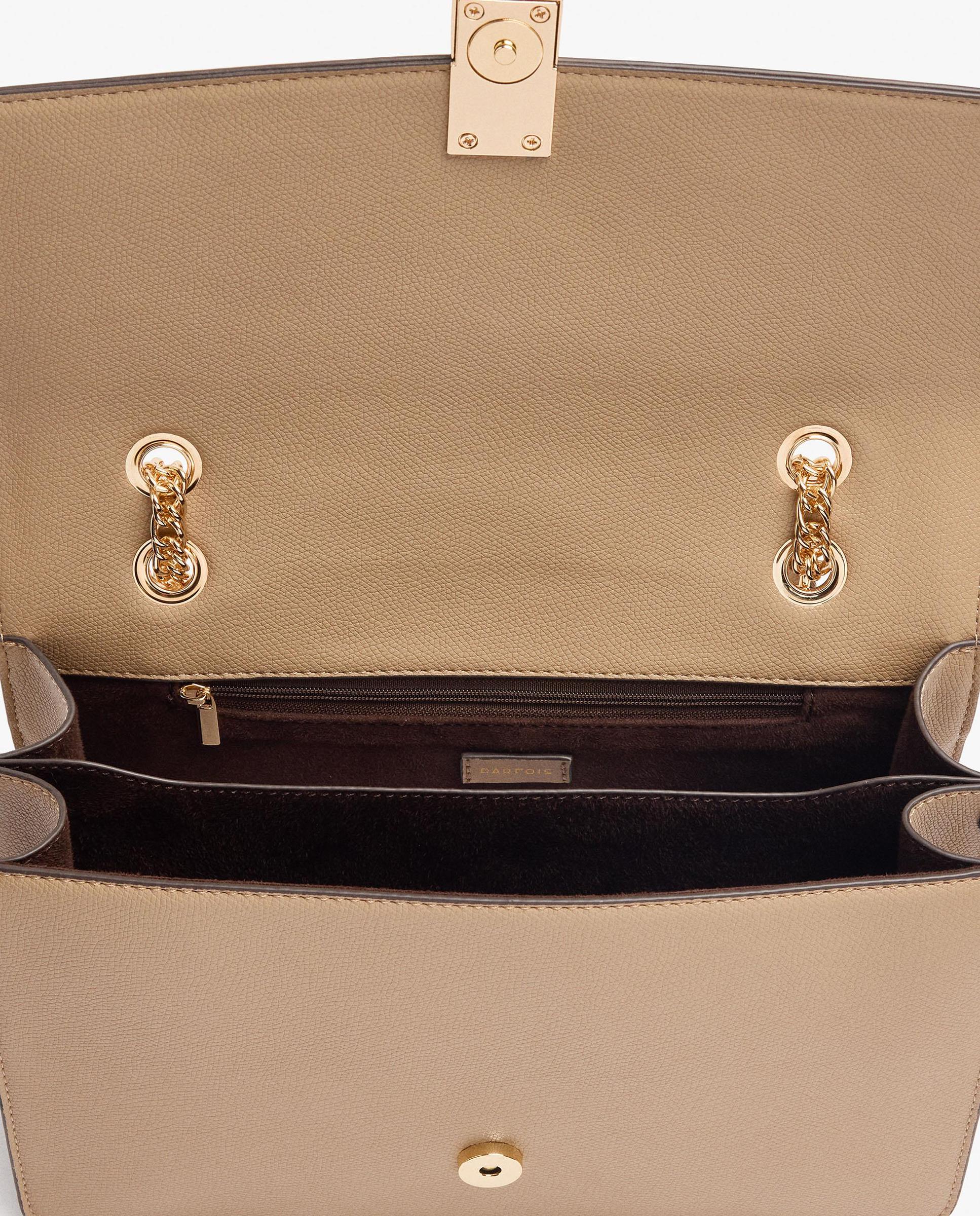 Bolso de hombro con solapa y cierre imantado en liso - Parfois - Topo Topo-4