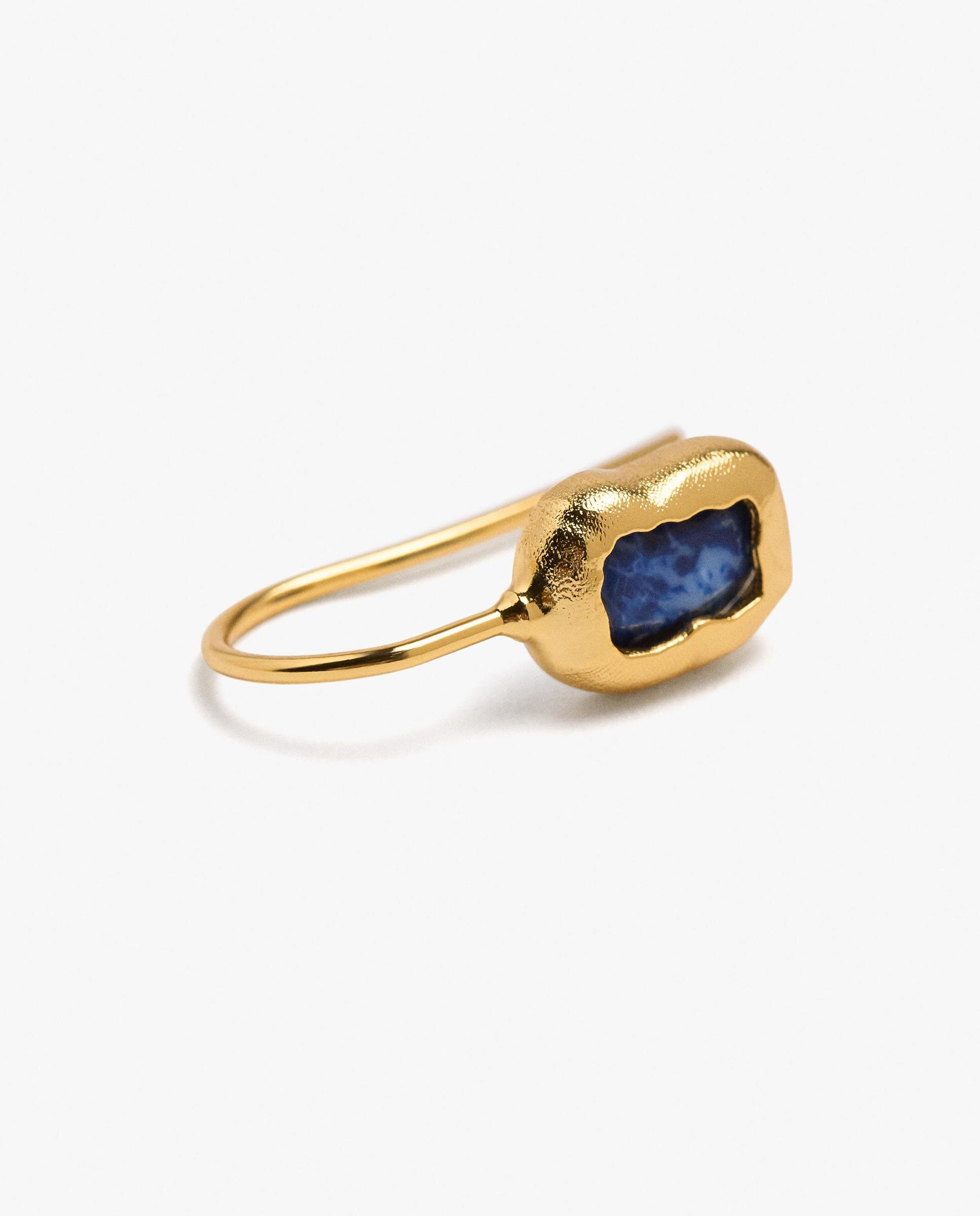 Imagen 2 de Pendientes con piedra central y abalorio decorativo - Parfois - Azul Azul