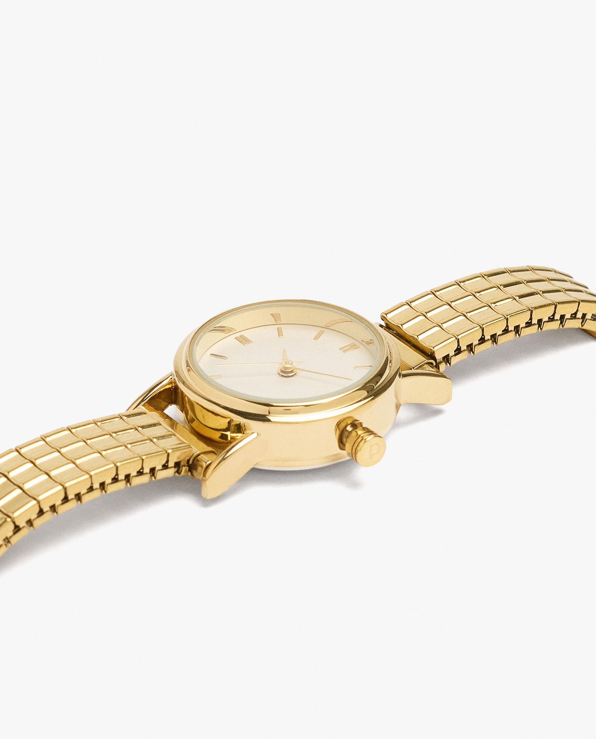 Reloj de mujer de acero inoxidable en liso - Parfois - Dorado Dorado-2