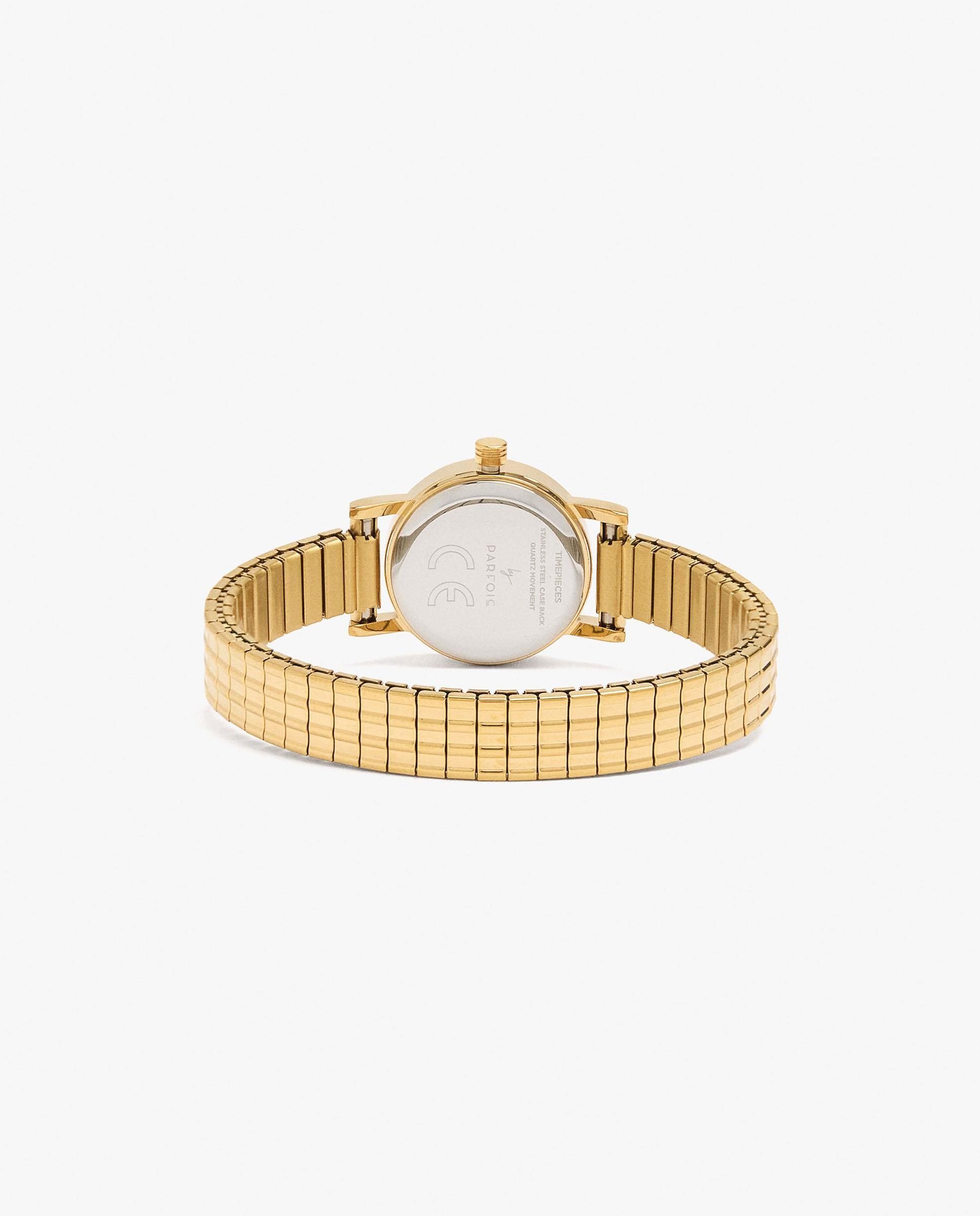 Reloj de mujer de acero inoxidable en liso - Parfois - Dorado Dorado-3