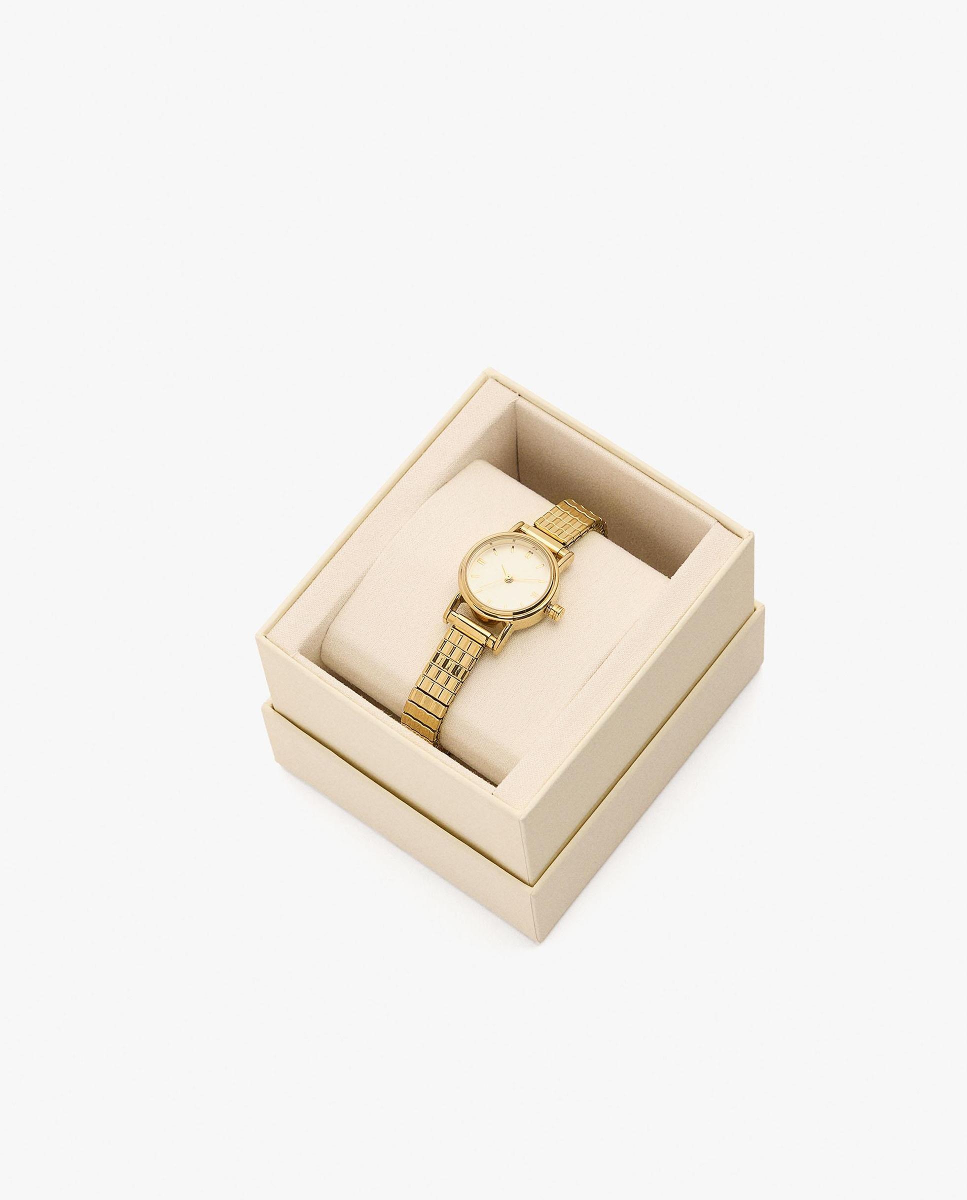 Reloj de mujer de acero inoxidable en liso - Parfois - Dorado Dorado-4