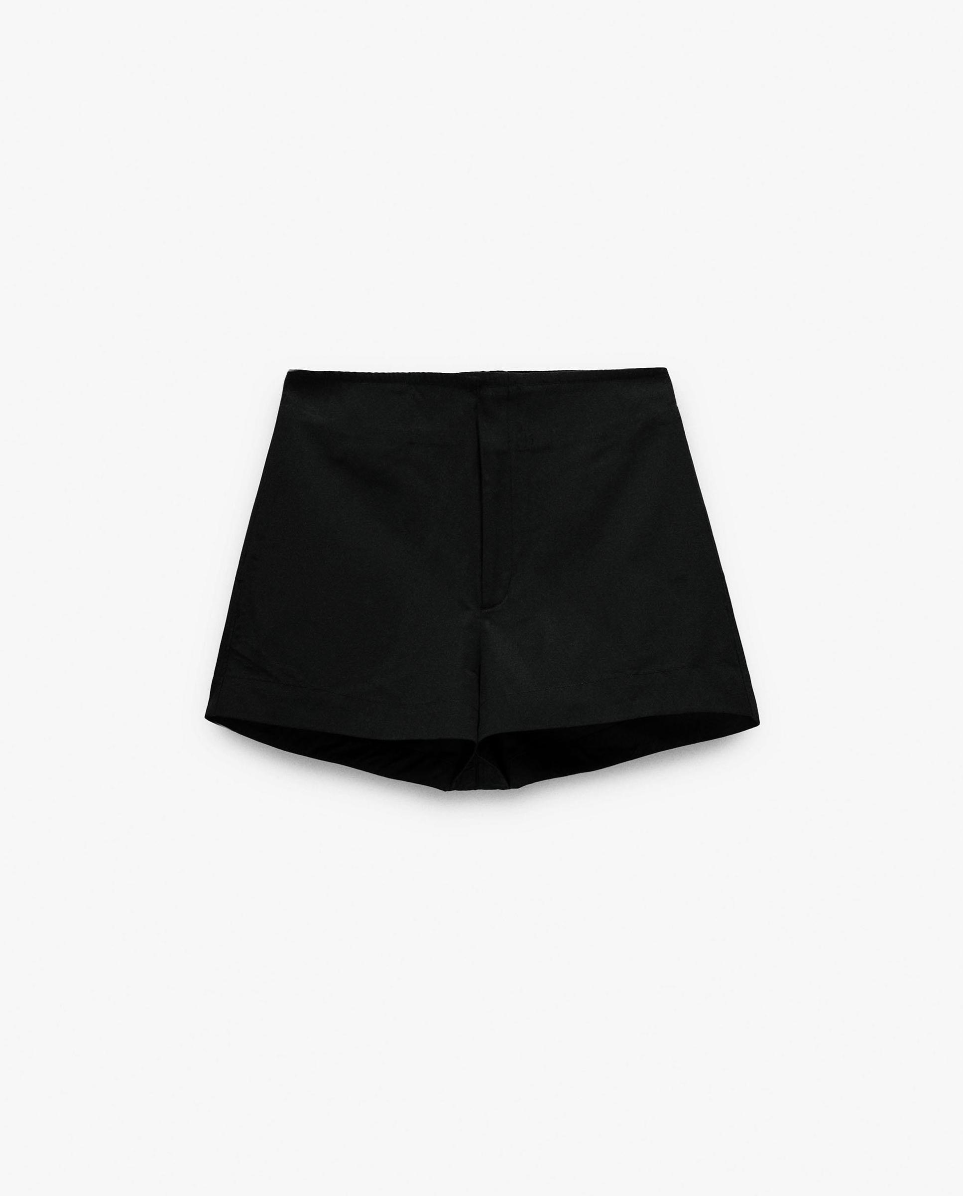 Short de mujer con bolsillos laterales en liso - Parfois - Negro Negro-6