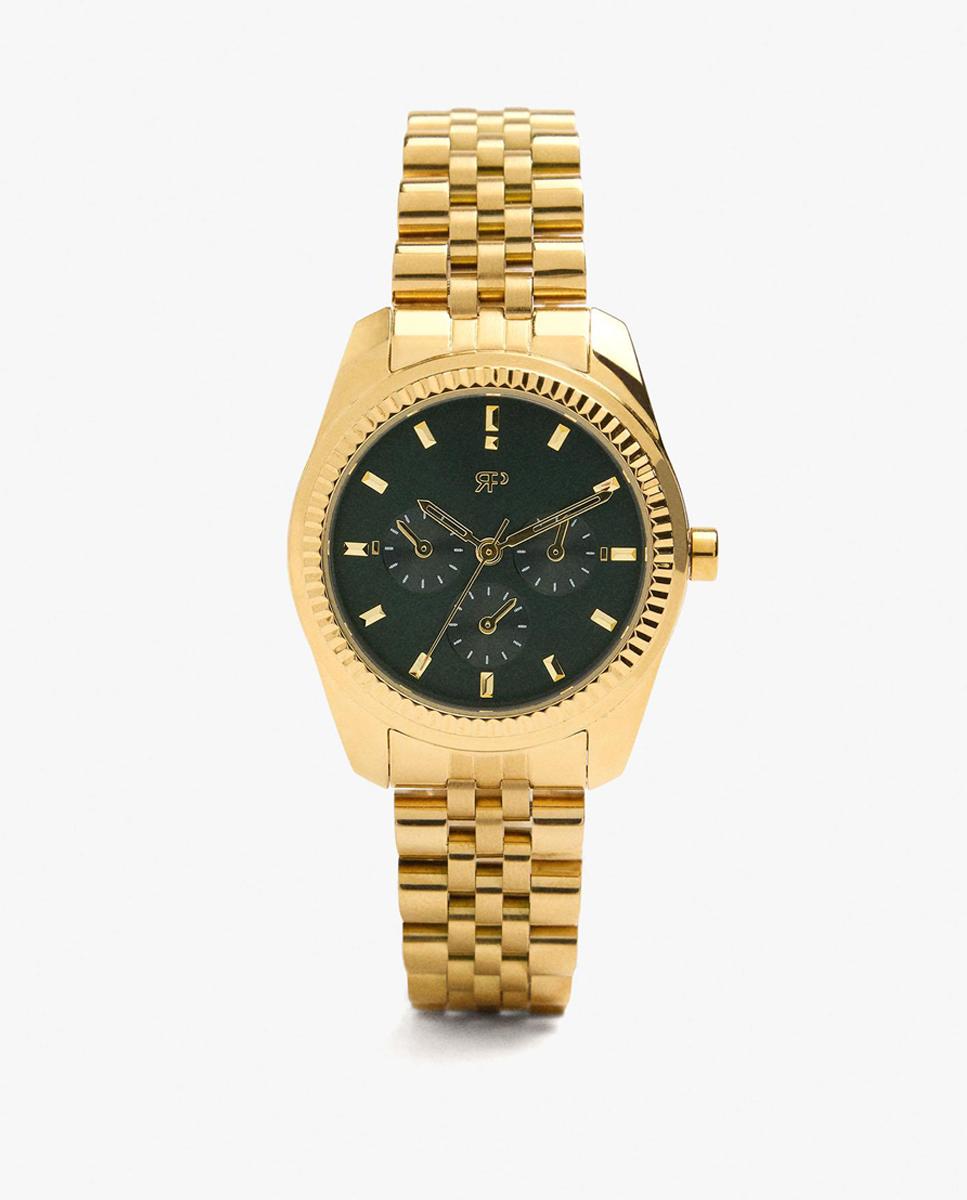 Reloj de mujer de acero inoxidable en liso - Parfois - Dorado Dorado-1