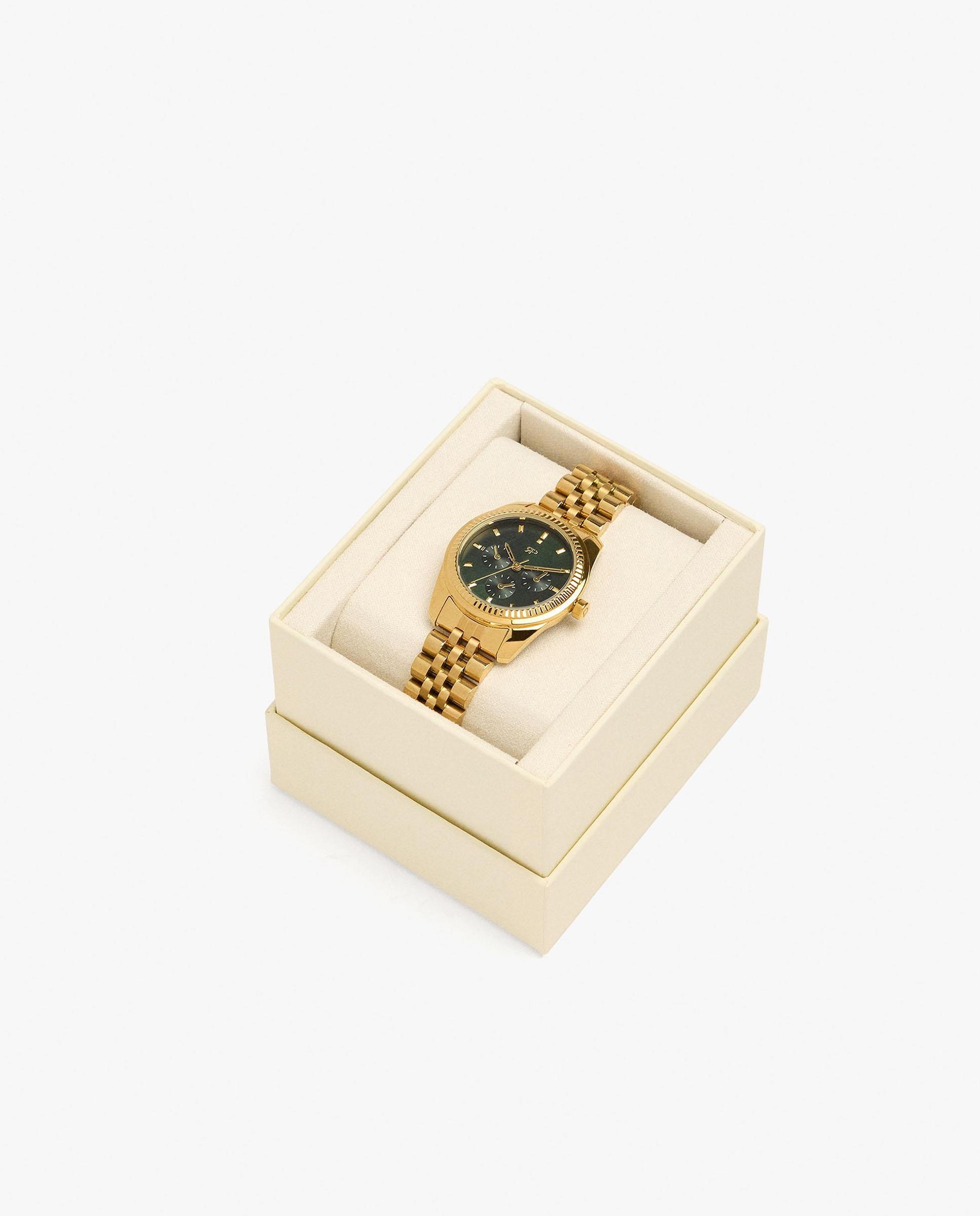 Reloj de mujer de acero inoxidable en liso - Parfois - Dorado Dorado-4
