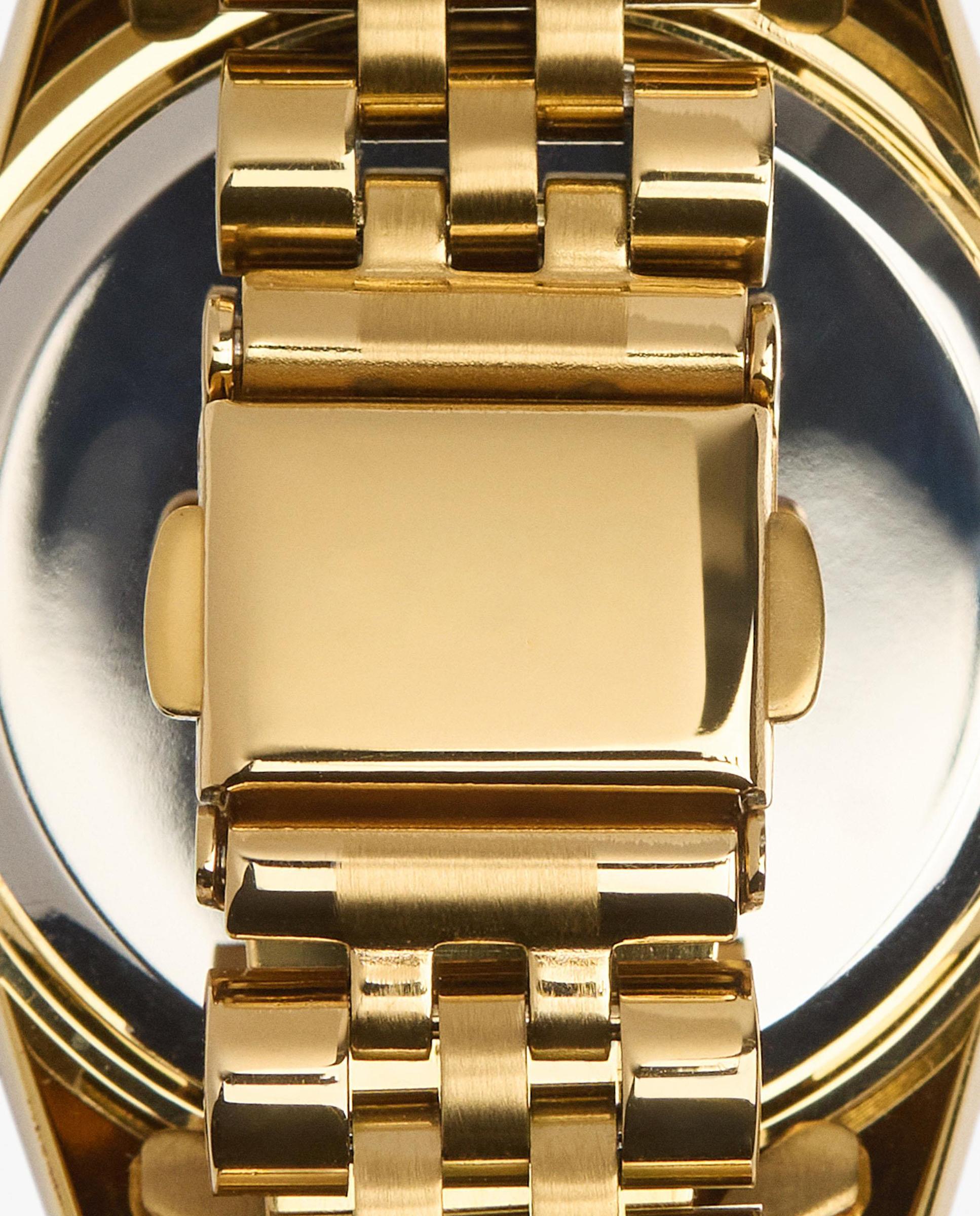 Reloj de mujer de acero inoxidable en liso - Parfois - Dorado Dorado-5