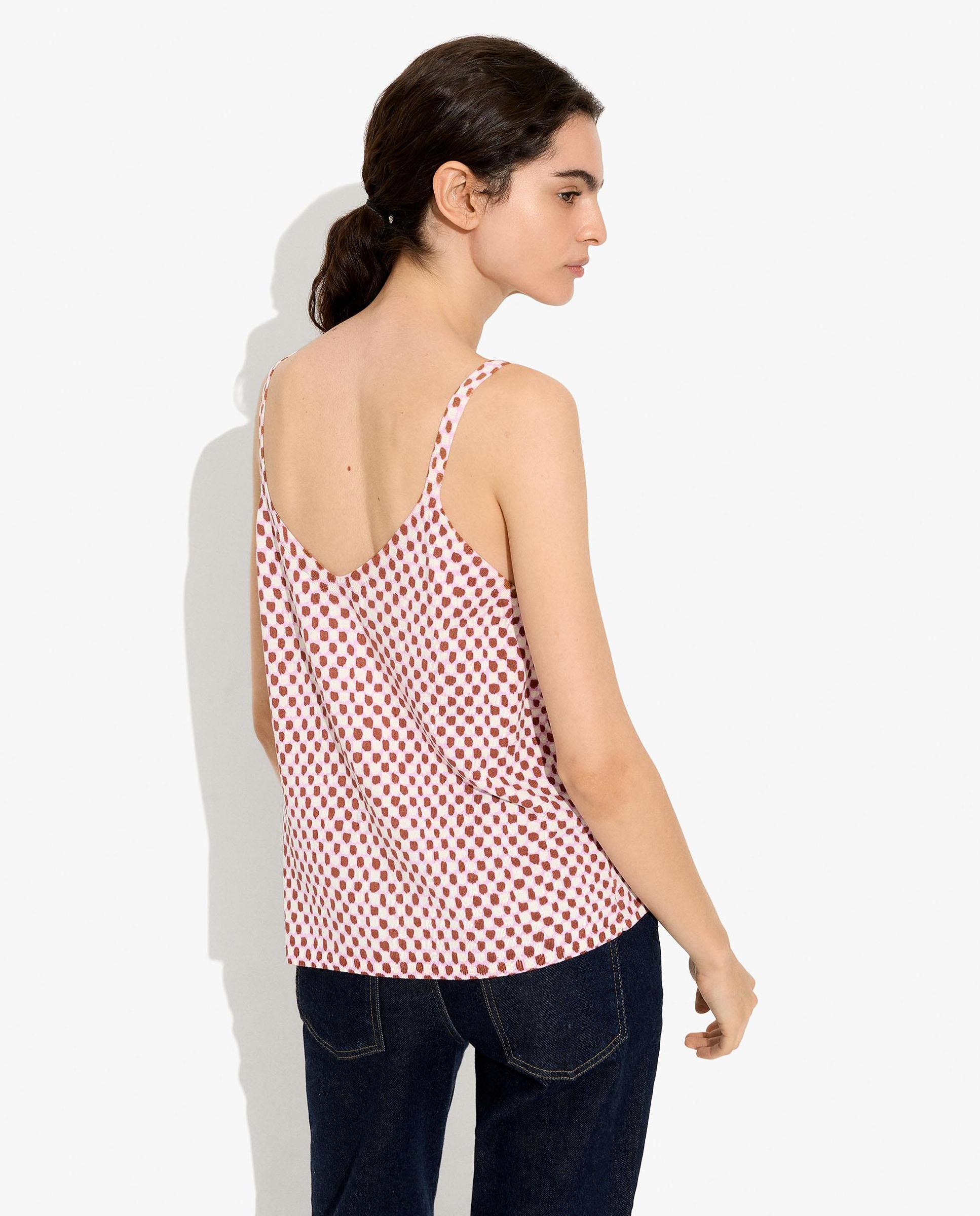 Imagen 4 de Top de mujer de tirantes con estampado vichy - Parfois - Rosa Rosa