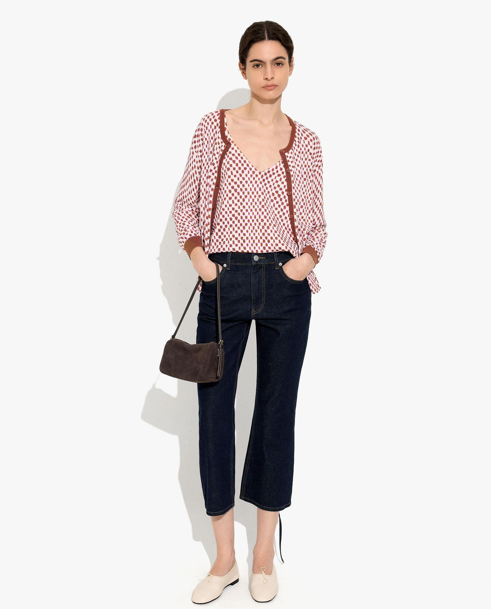 Imagen 5 de Top de mujer de tirantes con estampado vichy - Parfois - Rosa Rosa