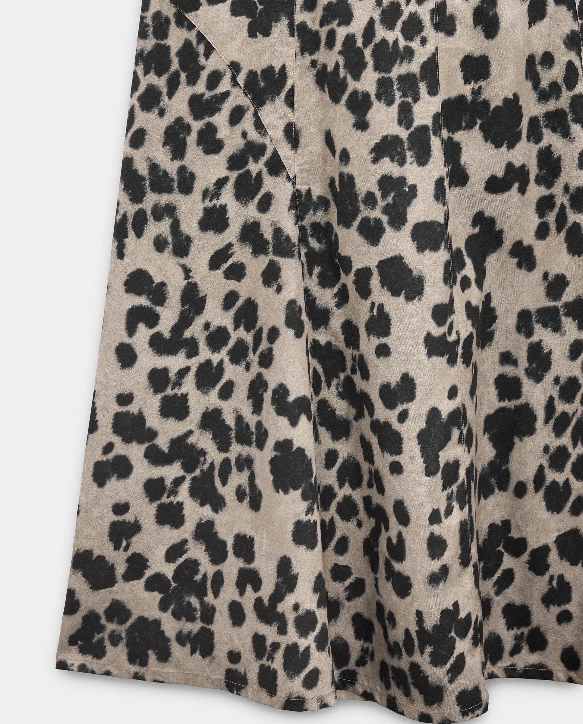Vestido midi 100% liocel sin mangas con estampado animal print - Parfois - Multicolor Multicolor-5