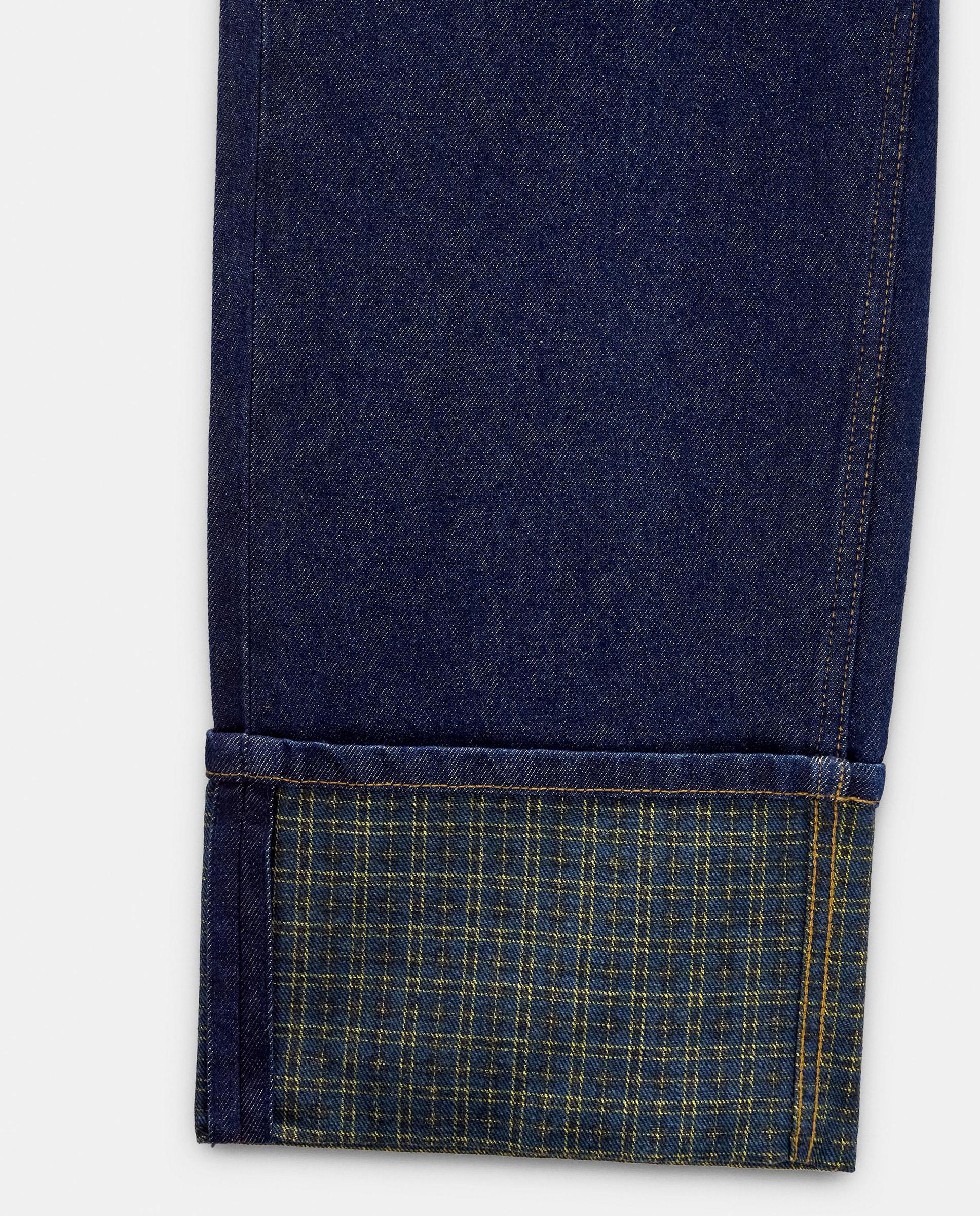 Vaqueros anchos de mujer 100% algodón con dobladillo en el bajo - Parfois - Azul marino Azul marino-5