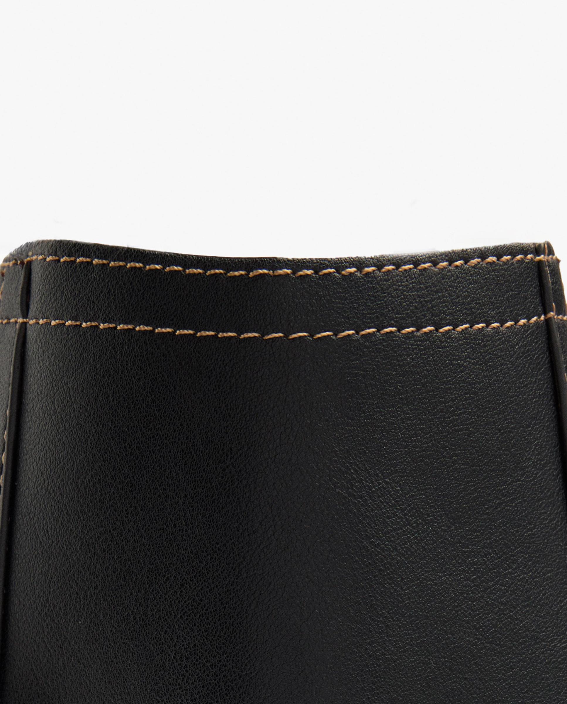 Shopper grande con cierre de cremallera en liso - Parfois - Negro Negro-6