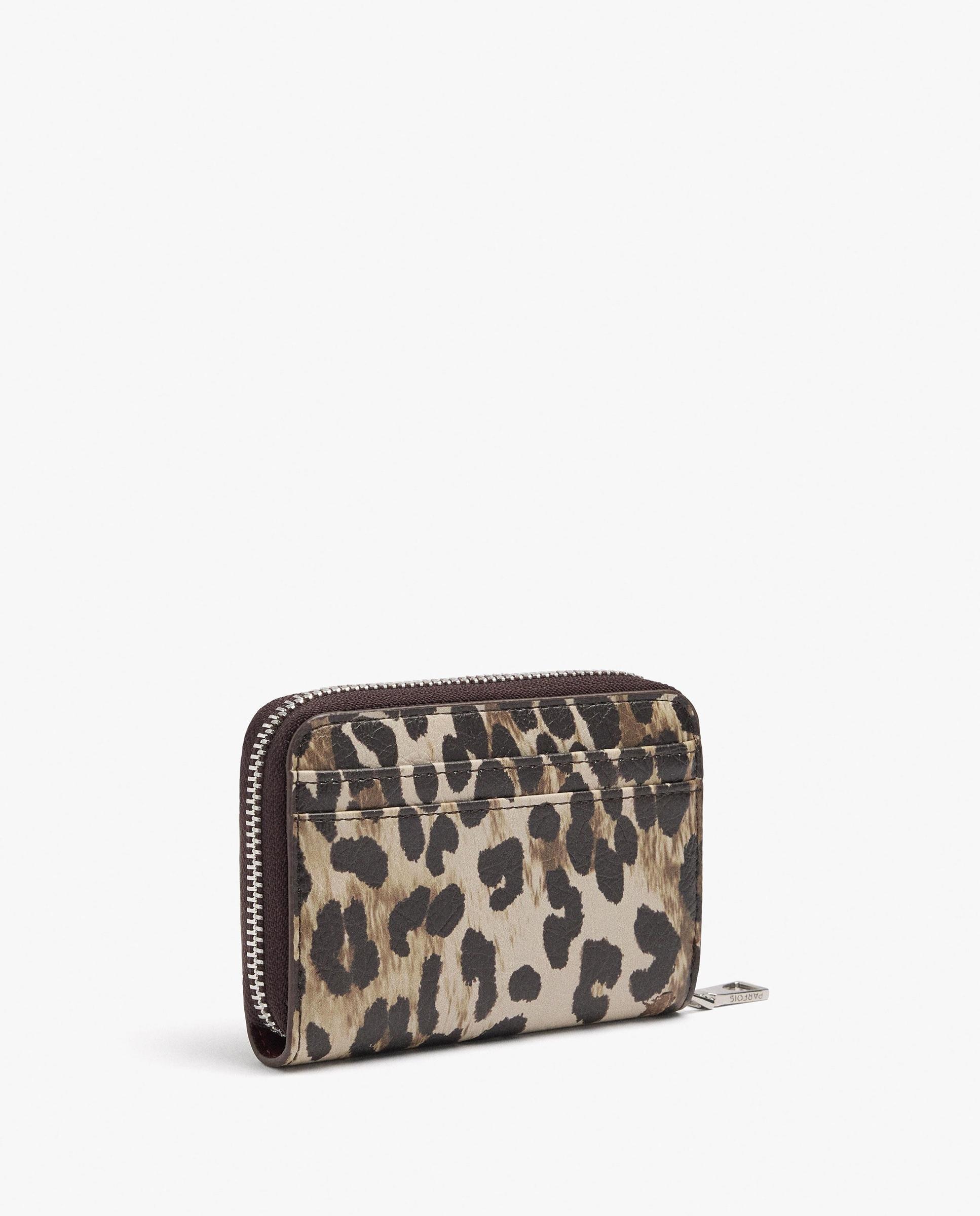 Cartera de mujer pequeña con cierre de cremallera y estampado animal print - Parfois - Multicolor Multicolor-2