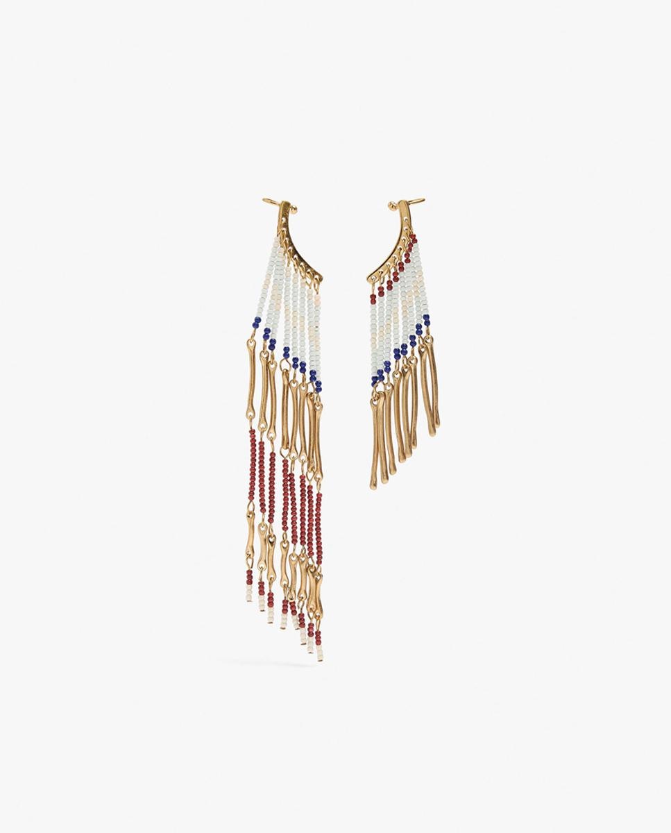 Pendientes asimétricos con cuentas decorativas - Parfois - Multicolor Multicolor-1
