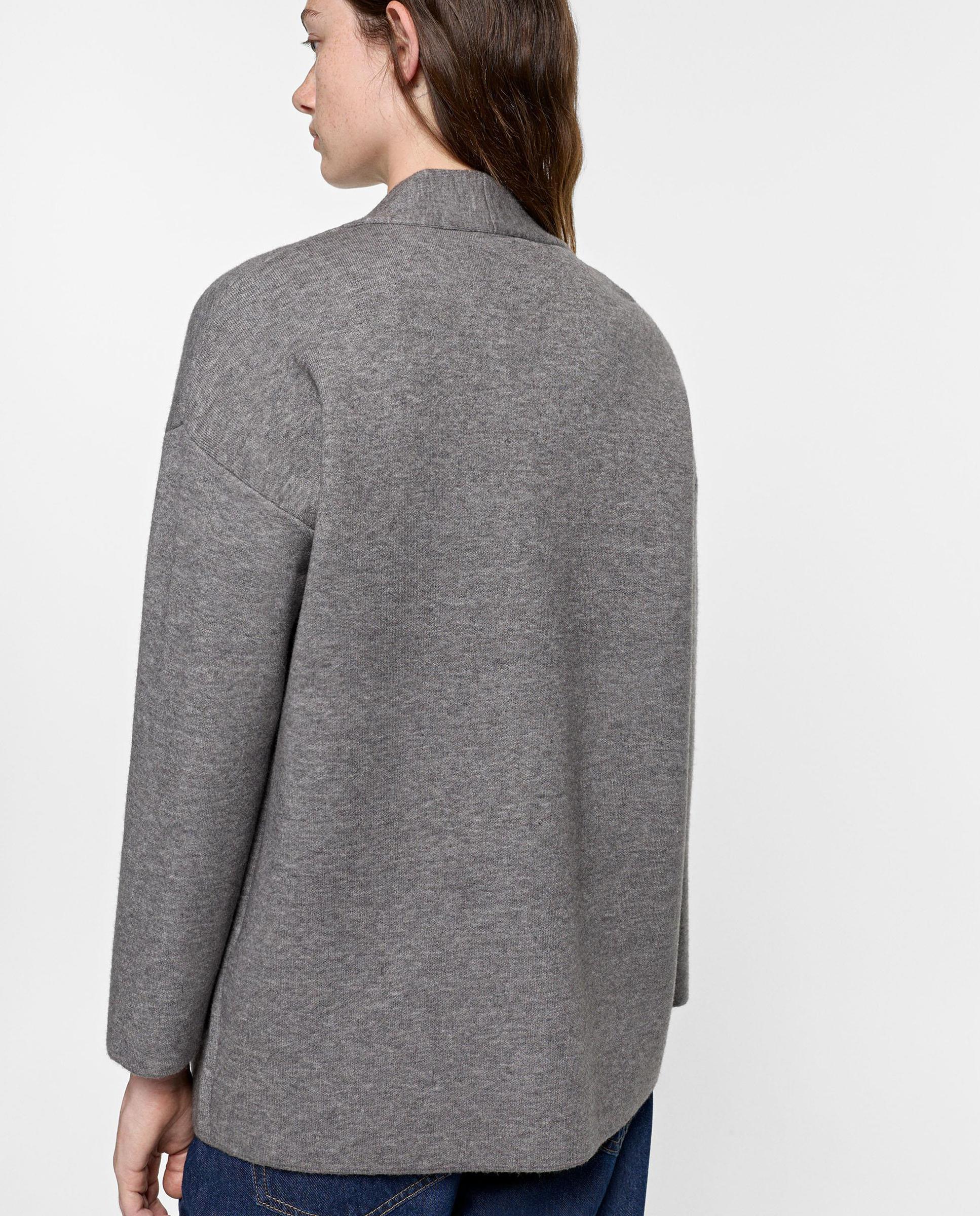 Cárdigan de mujer de punto con botones - Parfois - Gris Gris-4