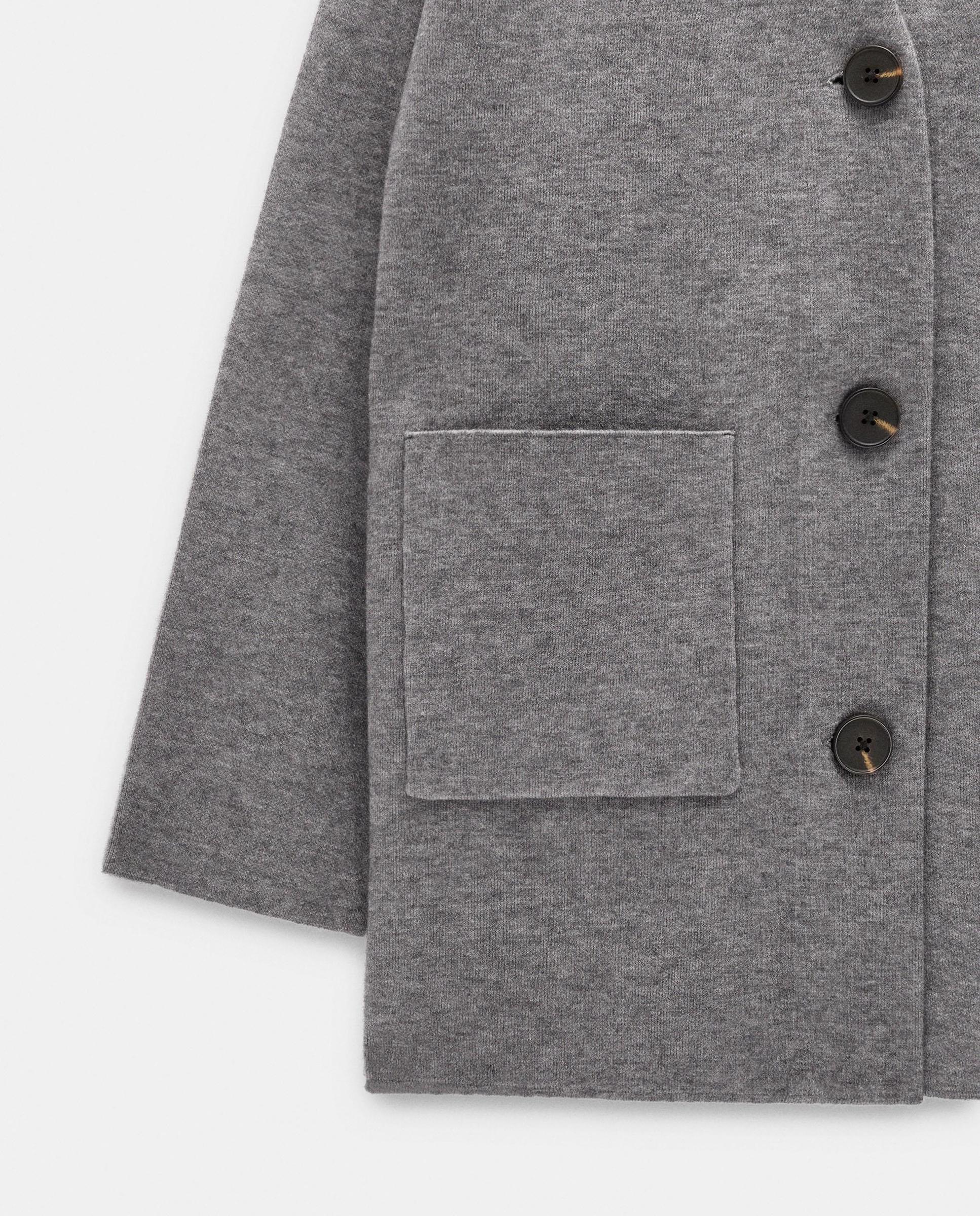 Cárdigan de mujer de punto con botones - Parfois - Gris Gris-5