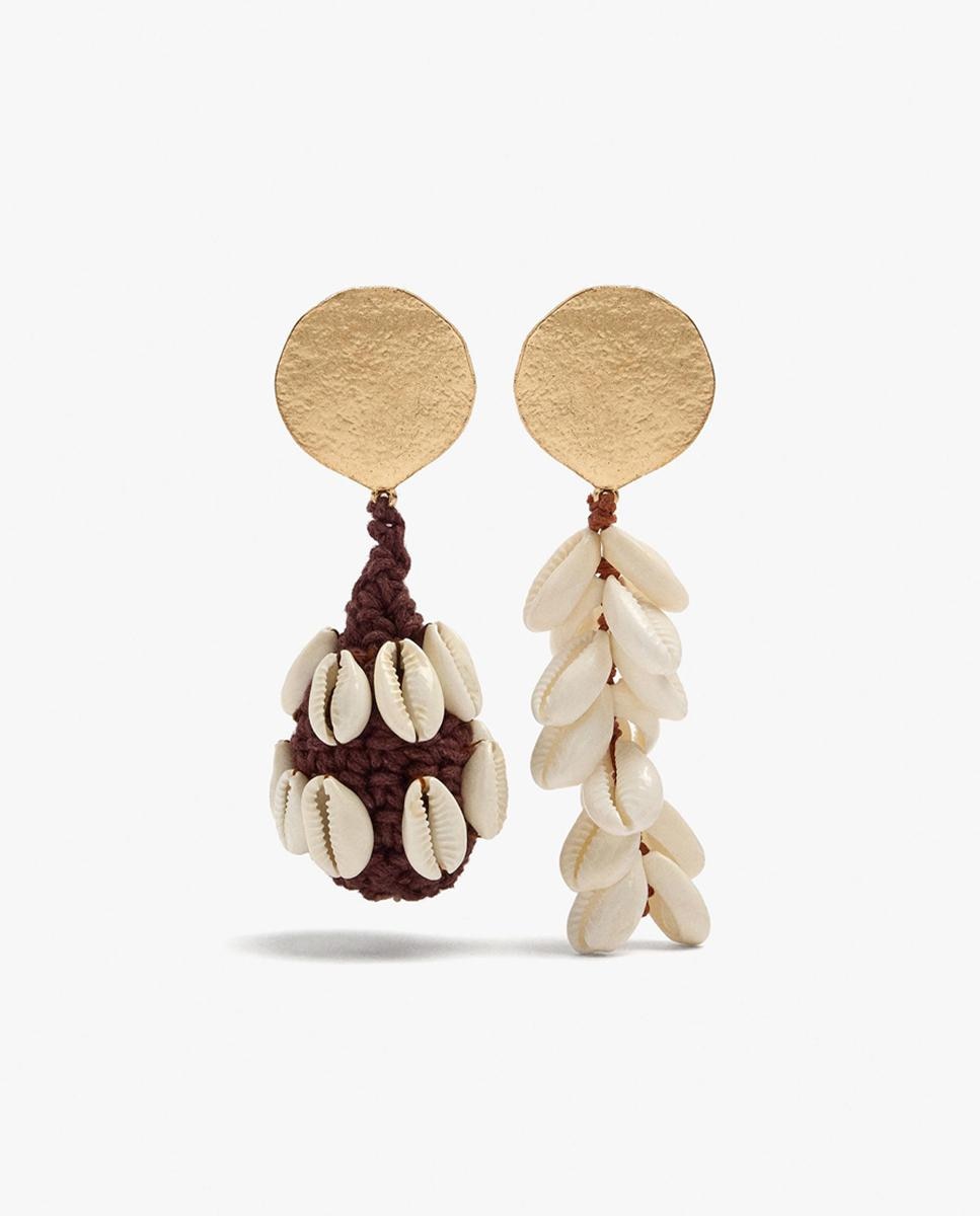 Pendientes asimétricos con cuentas decorativas - Parfois - Multicolor Multicolor-1