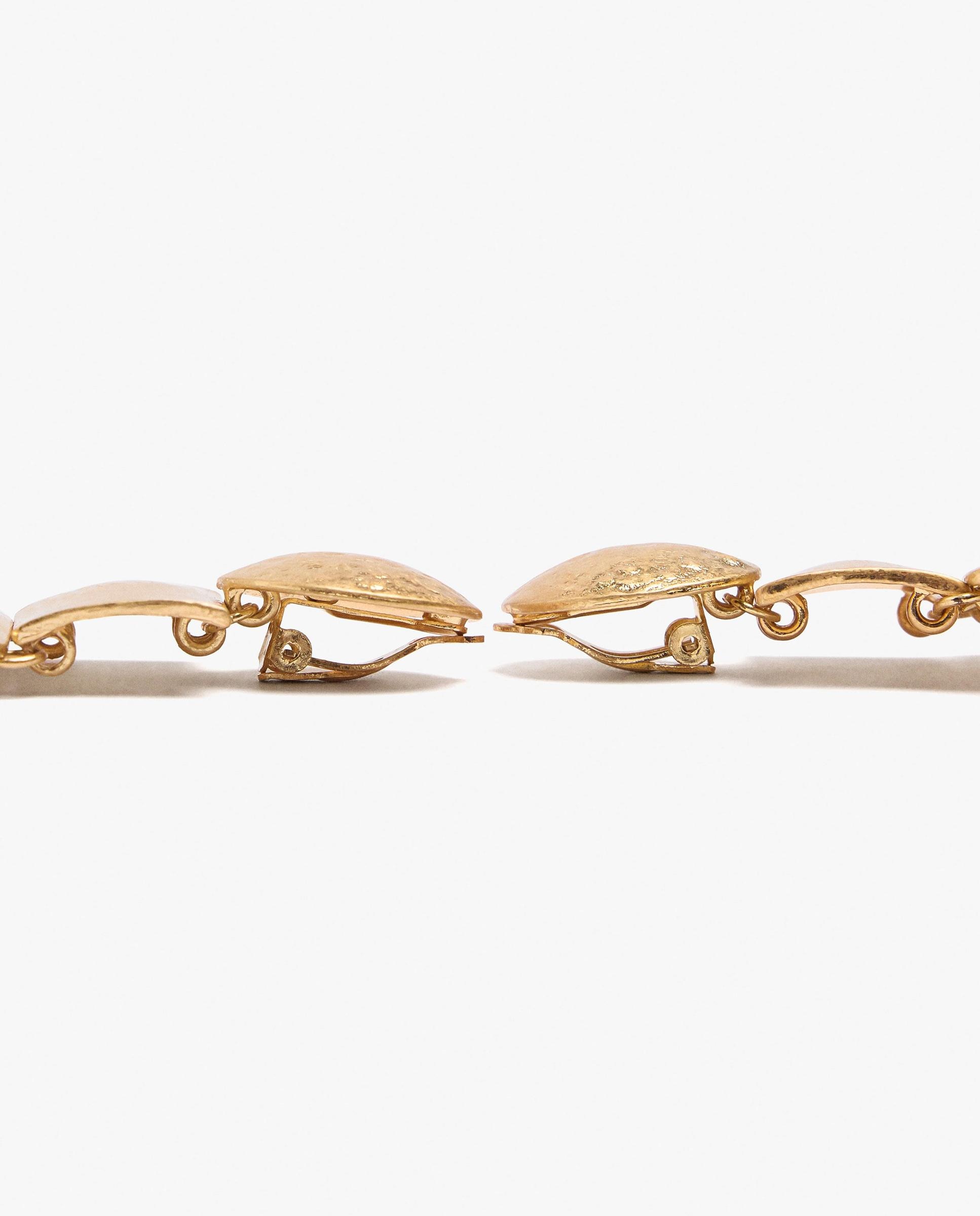 Pendientes geométricos con conchas decorativas colgantes - Parfois - Dorado Dorado-3