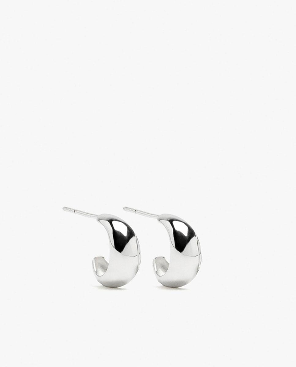 Pendientes de aro pequeños en liso - Parfois - Plateado Plateado-1