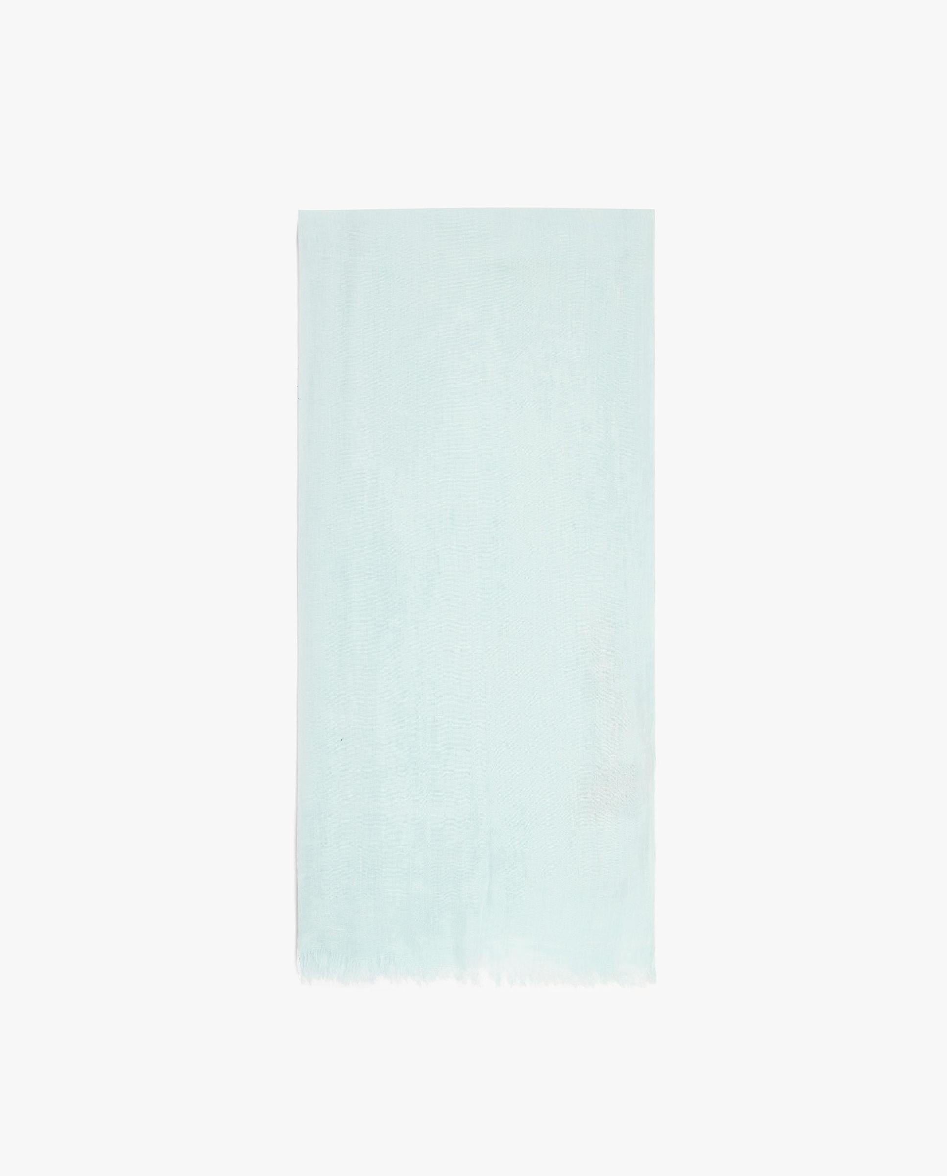 Pañuelo 100% viscosa con pespuntes en liso - Parfois - Azul claro Azul claro-1