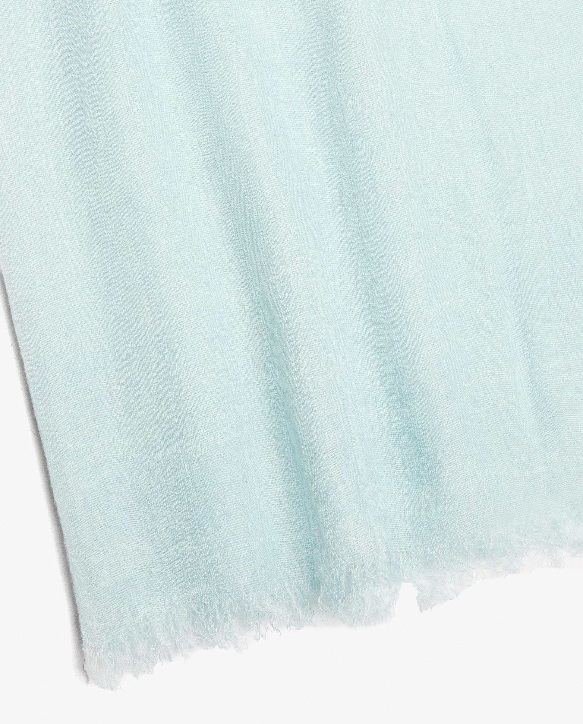 Pañuelo 100% viscosa con pespuntes en liso - Parfois - Azul claro Azul claro-2