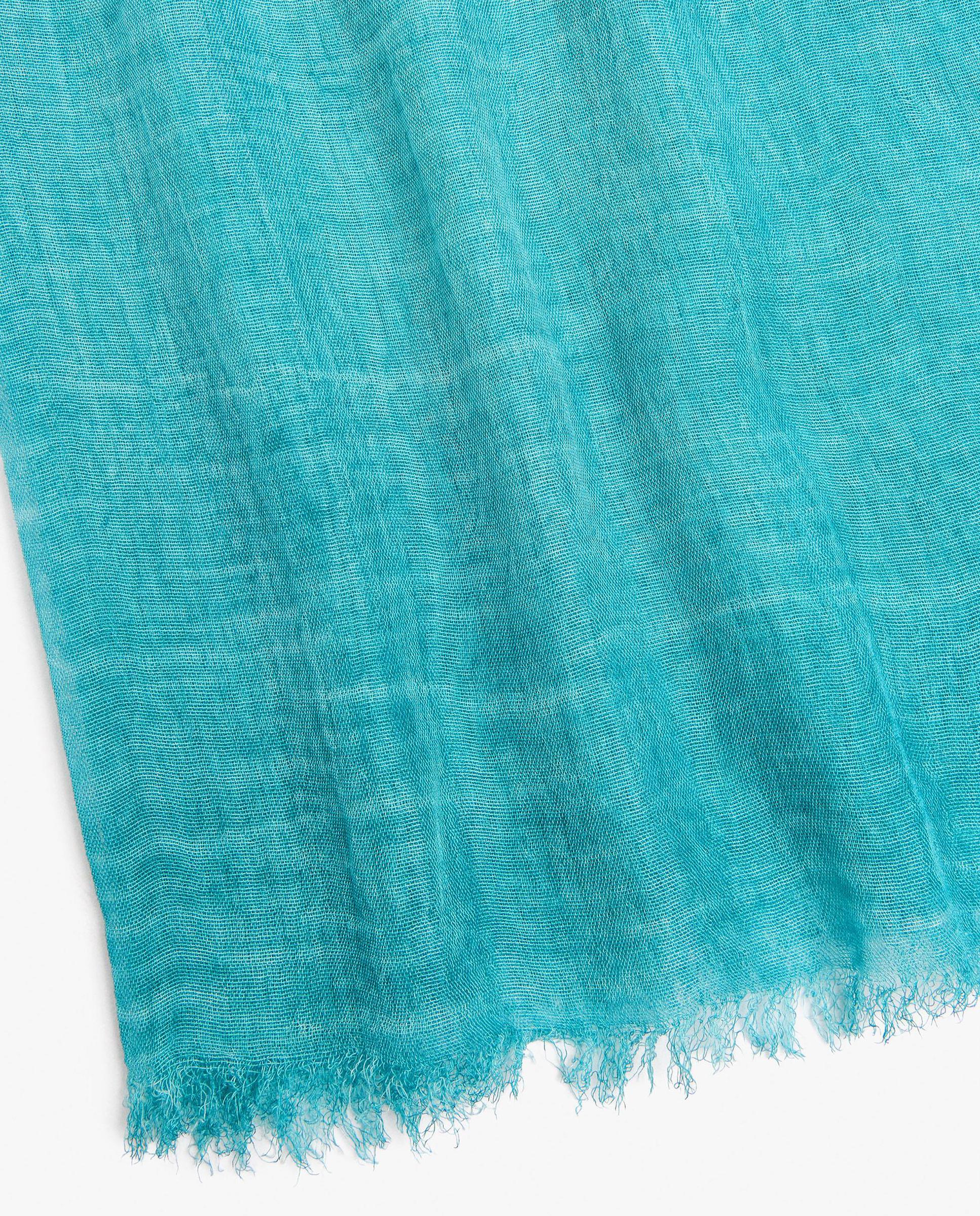 Pañuelo 100% viscosa con pespuntes en liso - Parfois - Azul Azul-2