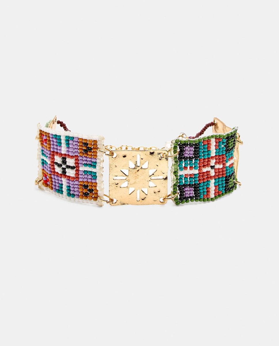 Pulsera grande con cuentas decorativas - Parfois - Multicolor Multicolor-1