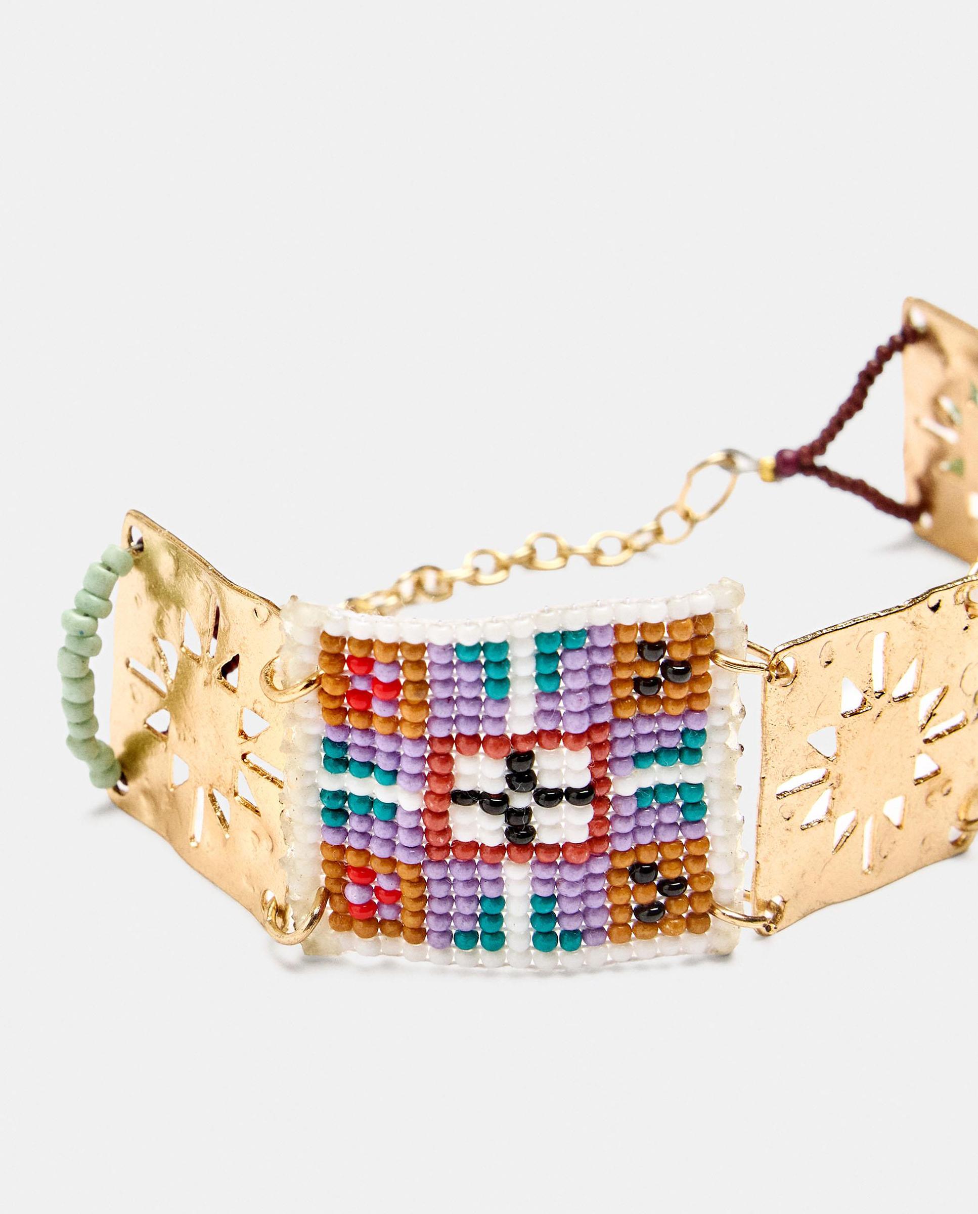 Pulsera grande con cuentas decorativas - Parfois - Multicolor Multicolor-2