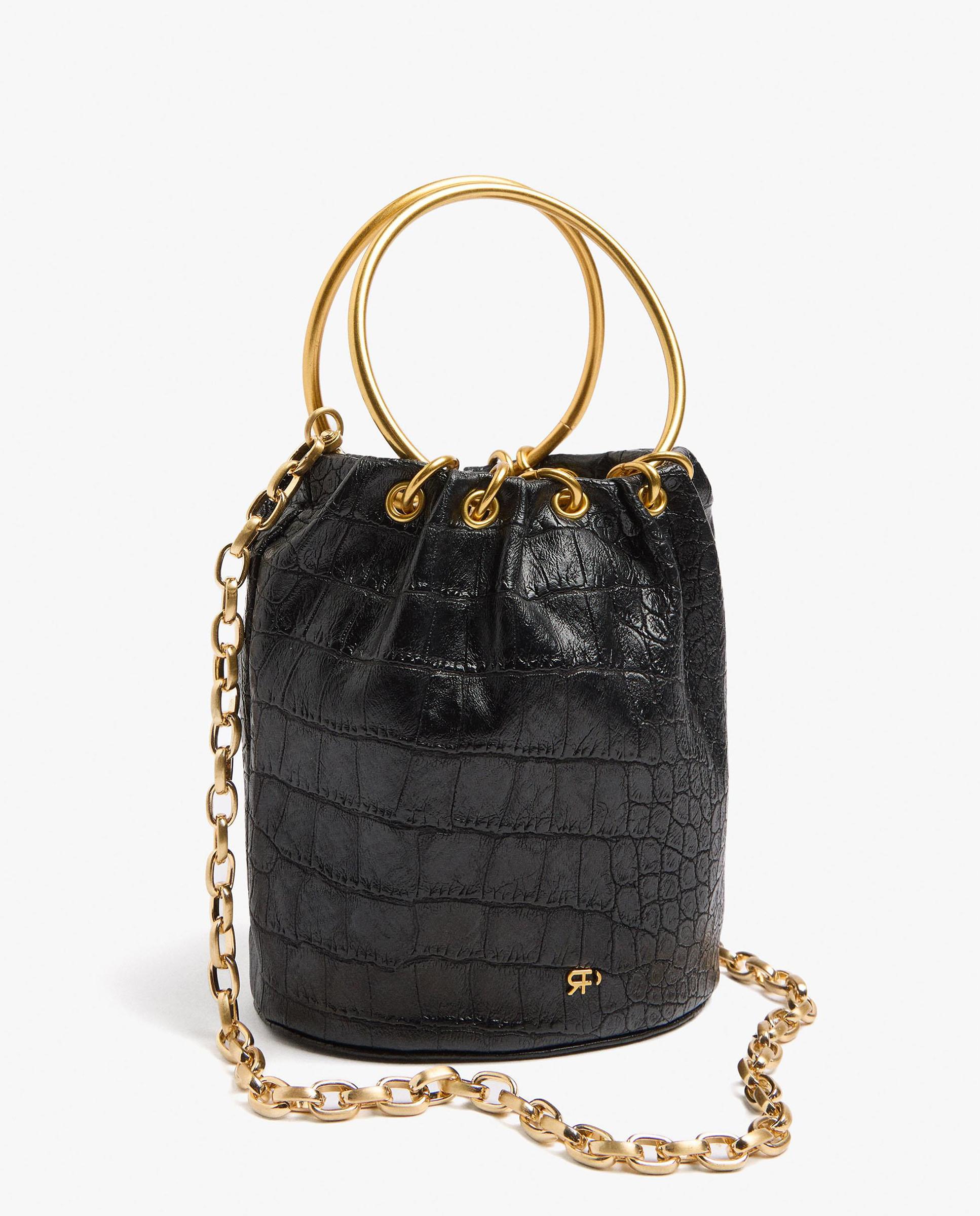 Imagen 2 de Bolso de fiesta convertible a bandolera con asa rígida y cierre imantado - Parfois - Negro Negro
