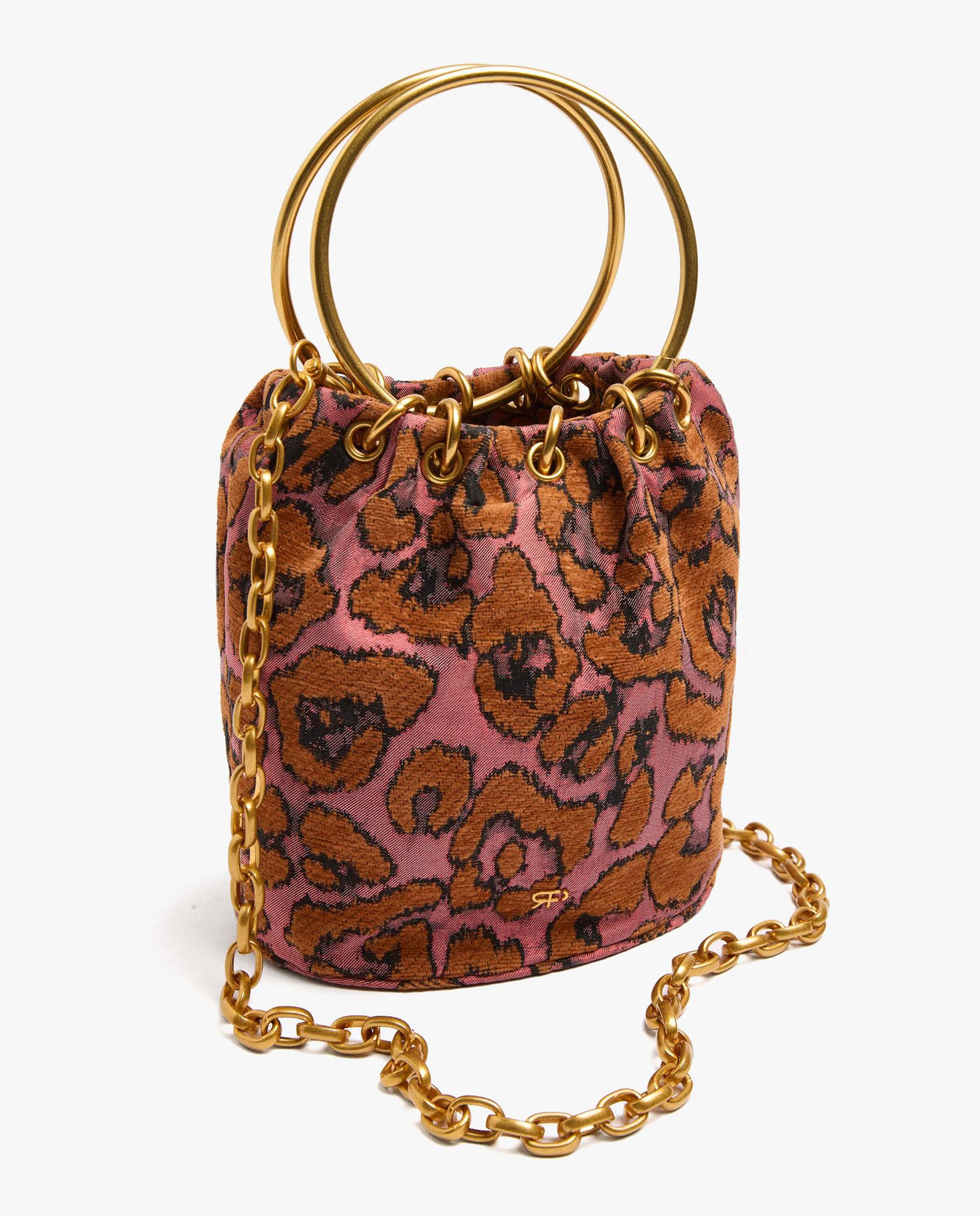 Bolso de fiesta convertible a bandolera con asa rígida y estampado animal print - Parfois - Multicolor Multicolor-2