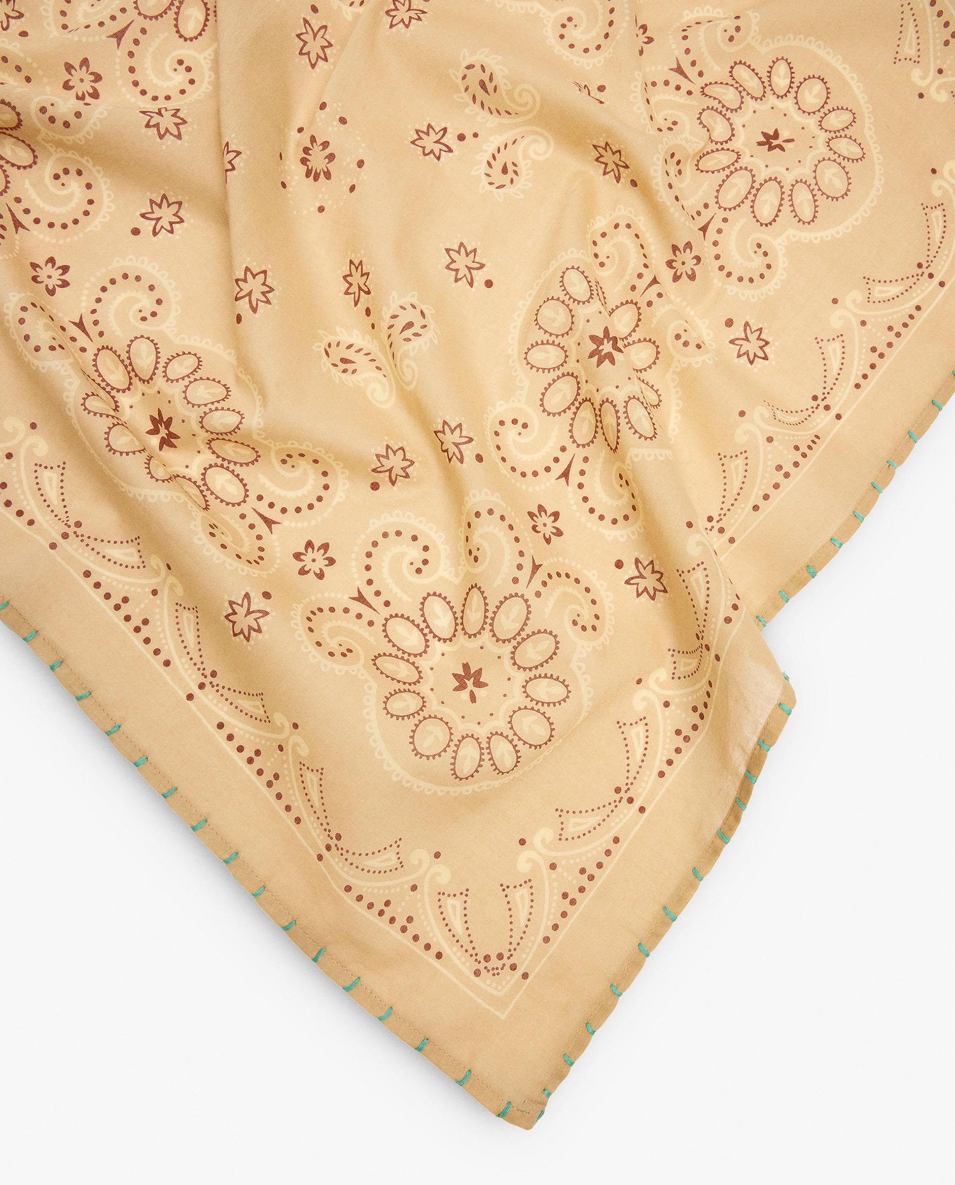 Pañuelo para el pelo con estampado floral - Parfois - Beige Beige-3