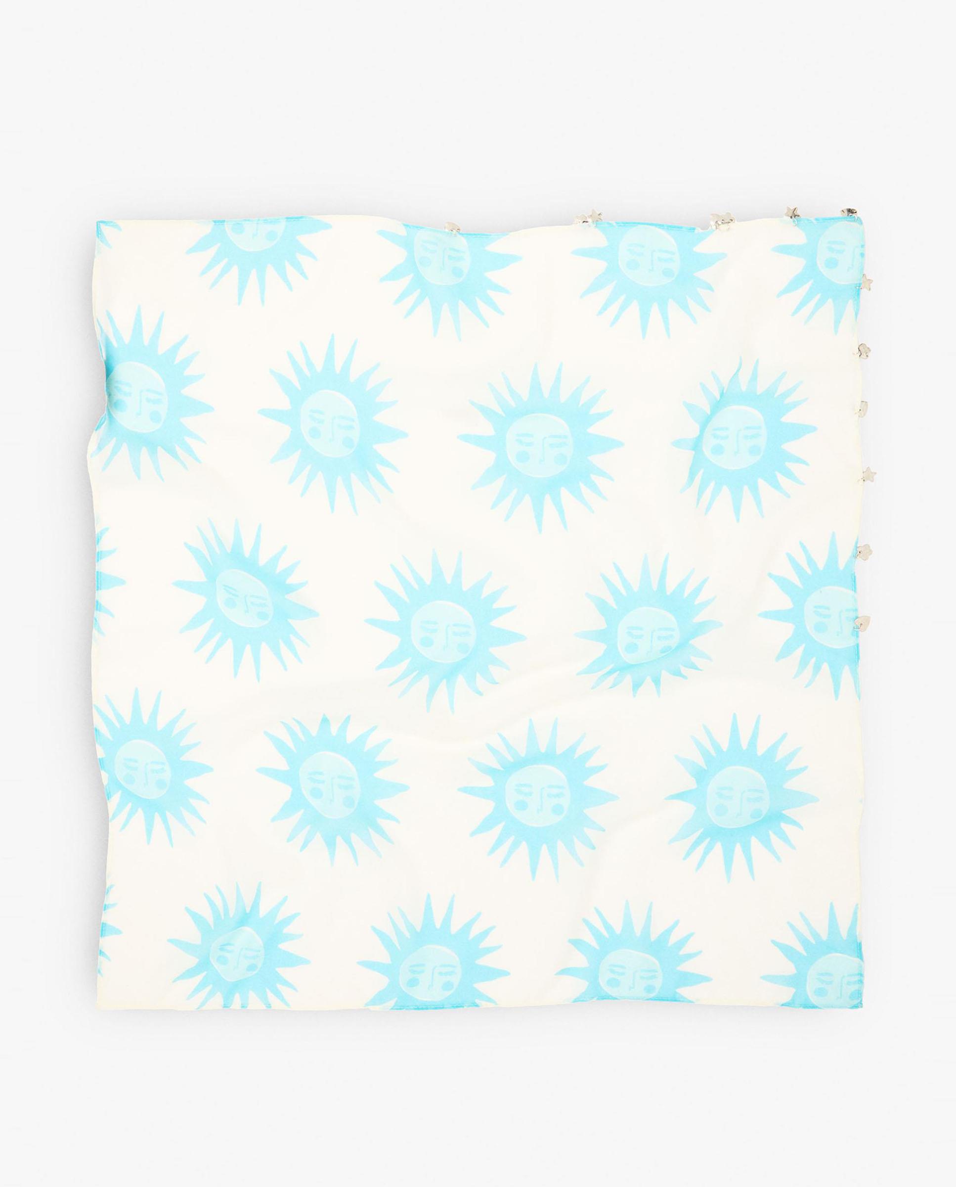 Pañuelo para el pelo con estampado de soles - Parfois - Azul Azul-1