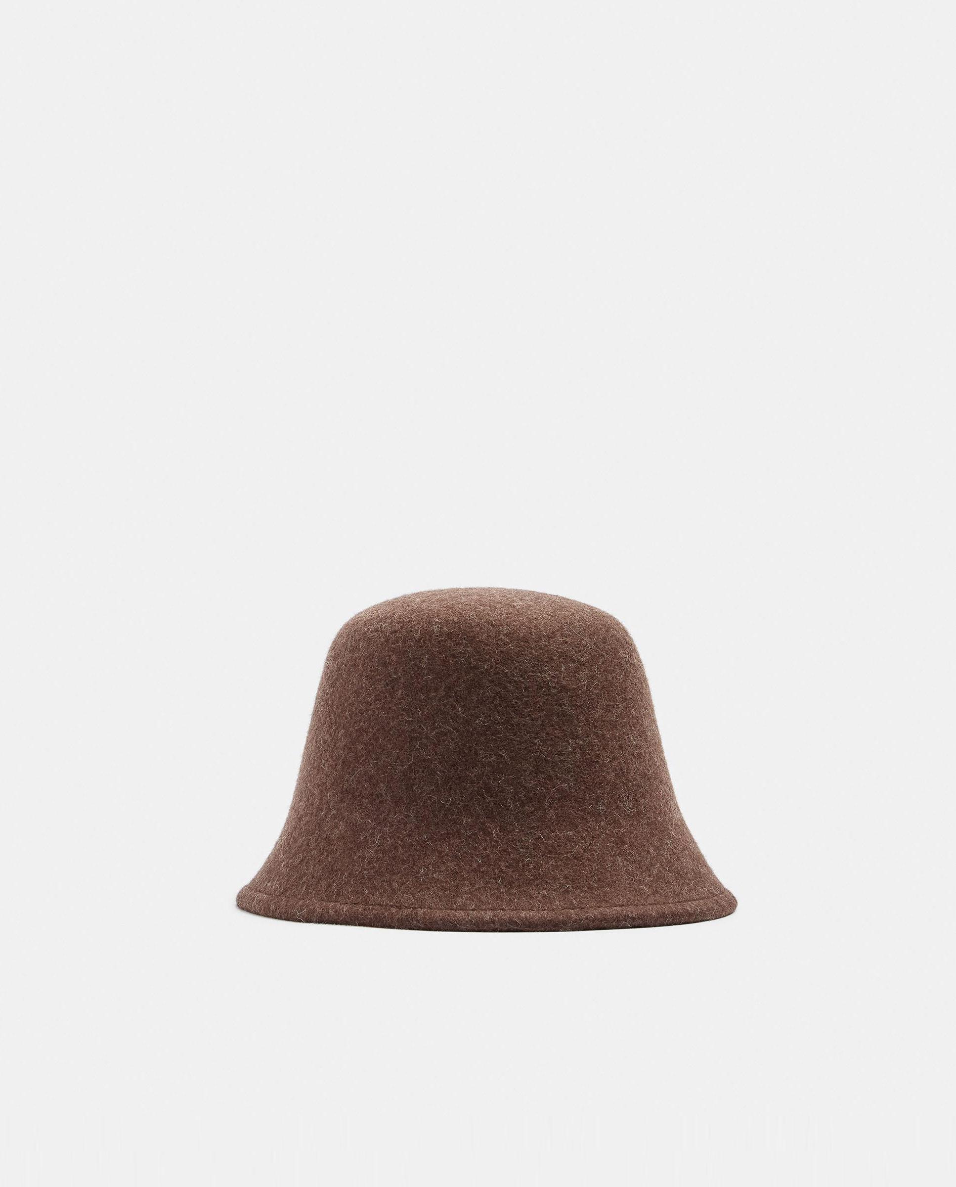 Gorro de mujer 100% lana estilo bucket - Parfois - Marrón Marrón-1