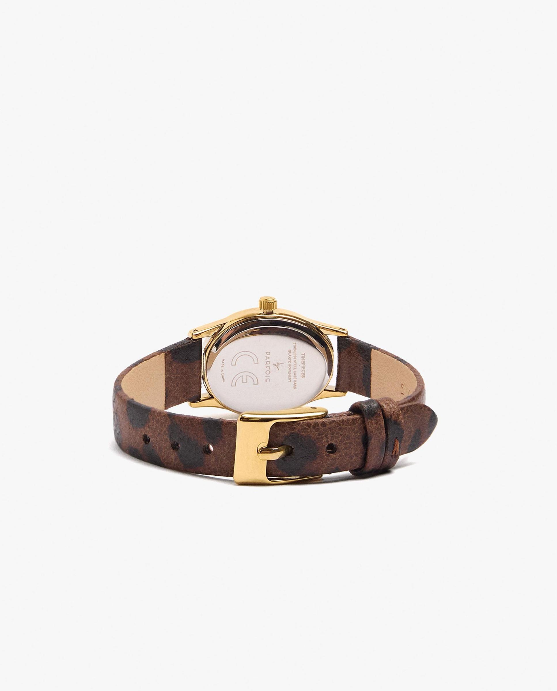 Reloj de mujer con cierre de hebilla y estampado animal print - Parfois - Multicolor Multicolor-3