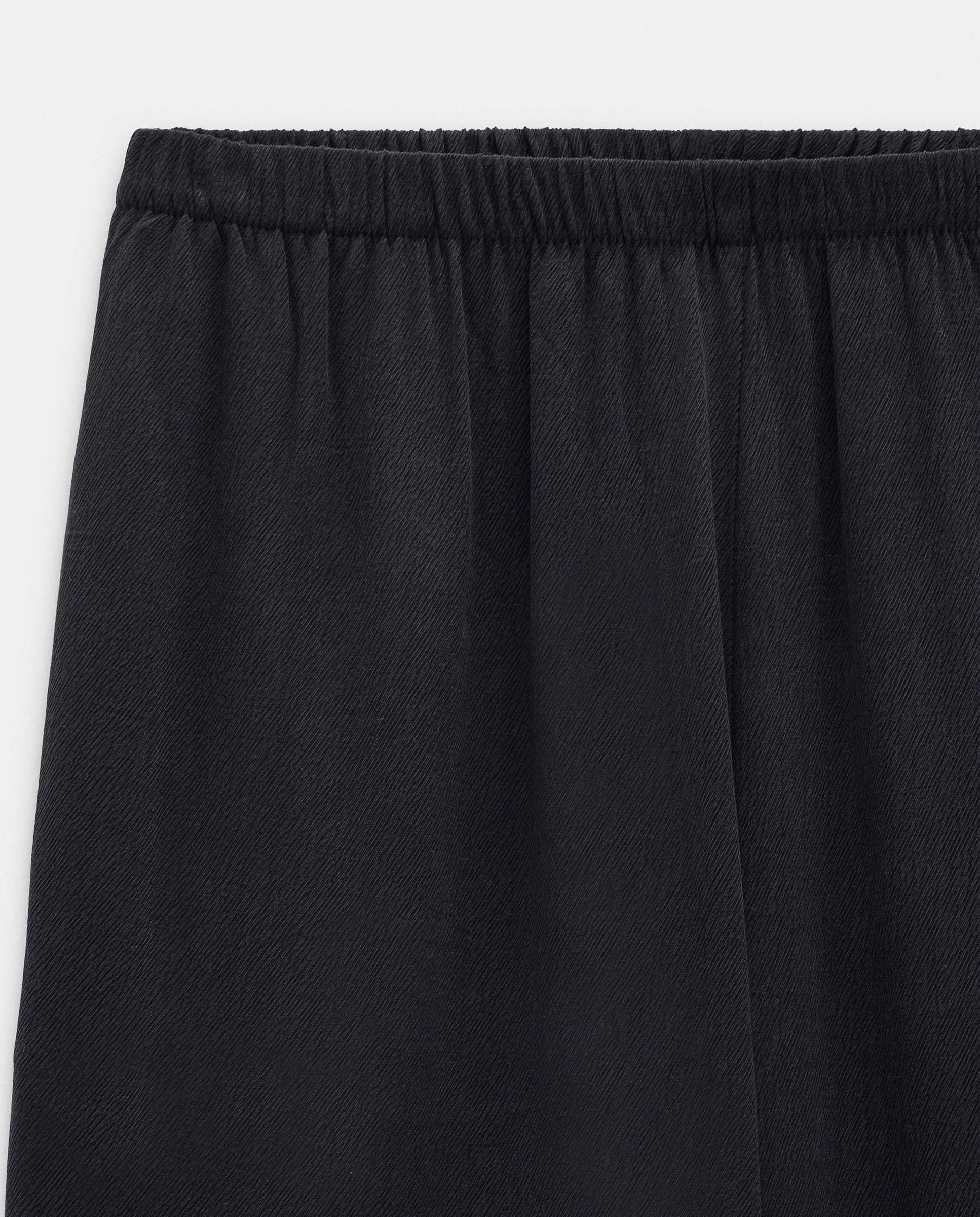 Pantalones rectos de mujer con cintura elástica en liso - Parfois - Azul marino Azul marino-6