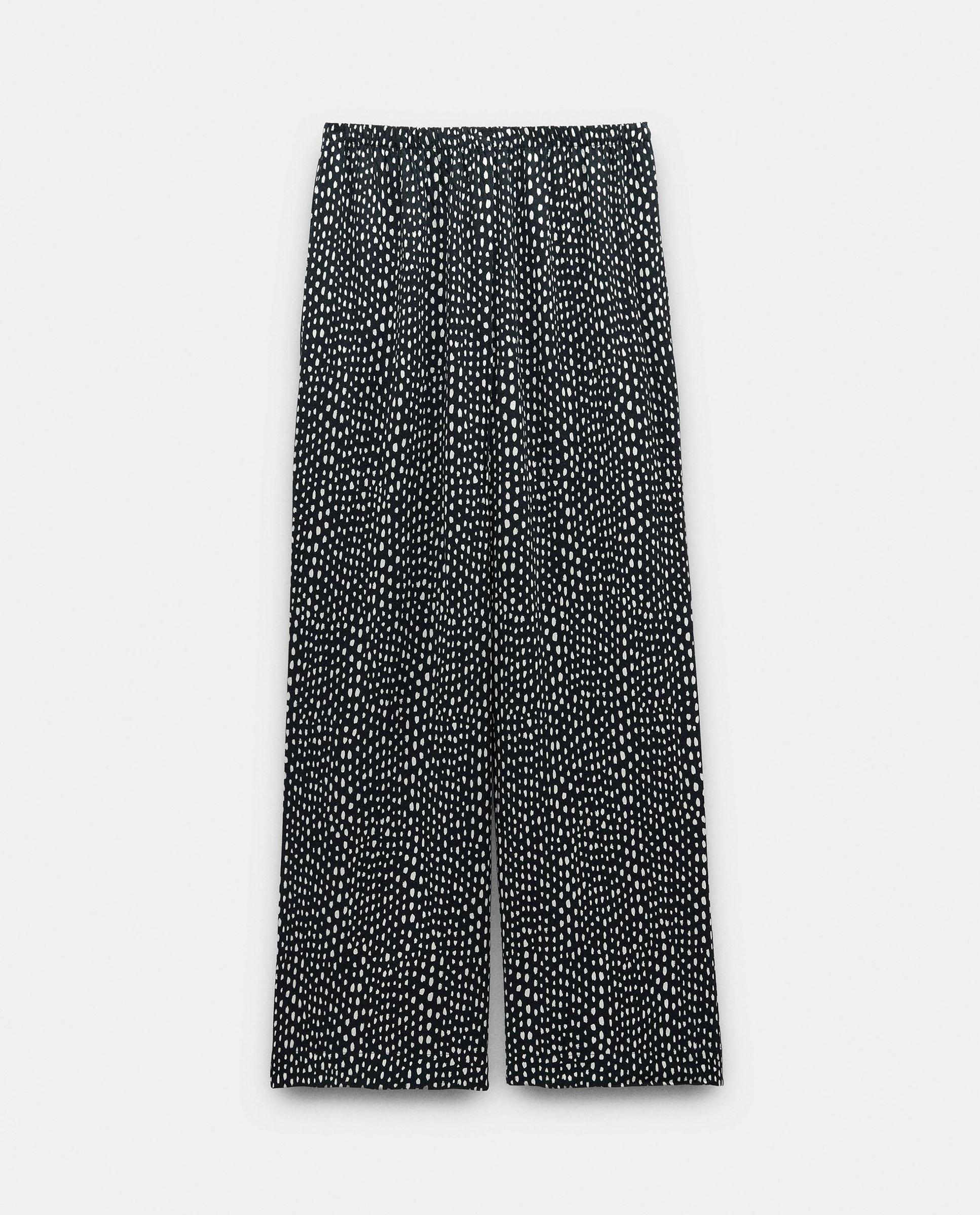 Pantalones rectos de mujer con cintura elástica y estampados - Parfois - Multicolor Multicolor-6