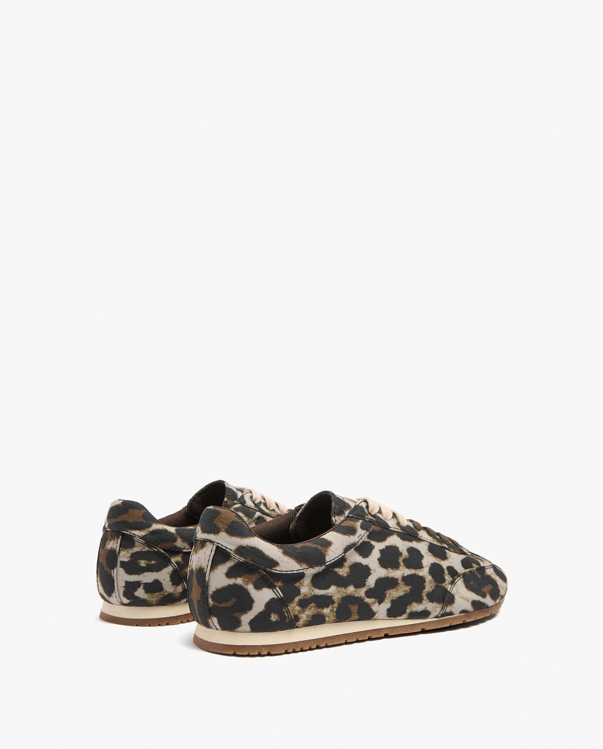 Zapatillas deportivas de mujer con cierre de cordones y estampado animal print - Parfois - Multicolor Multicolor-4