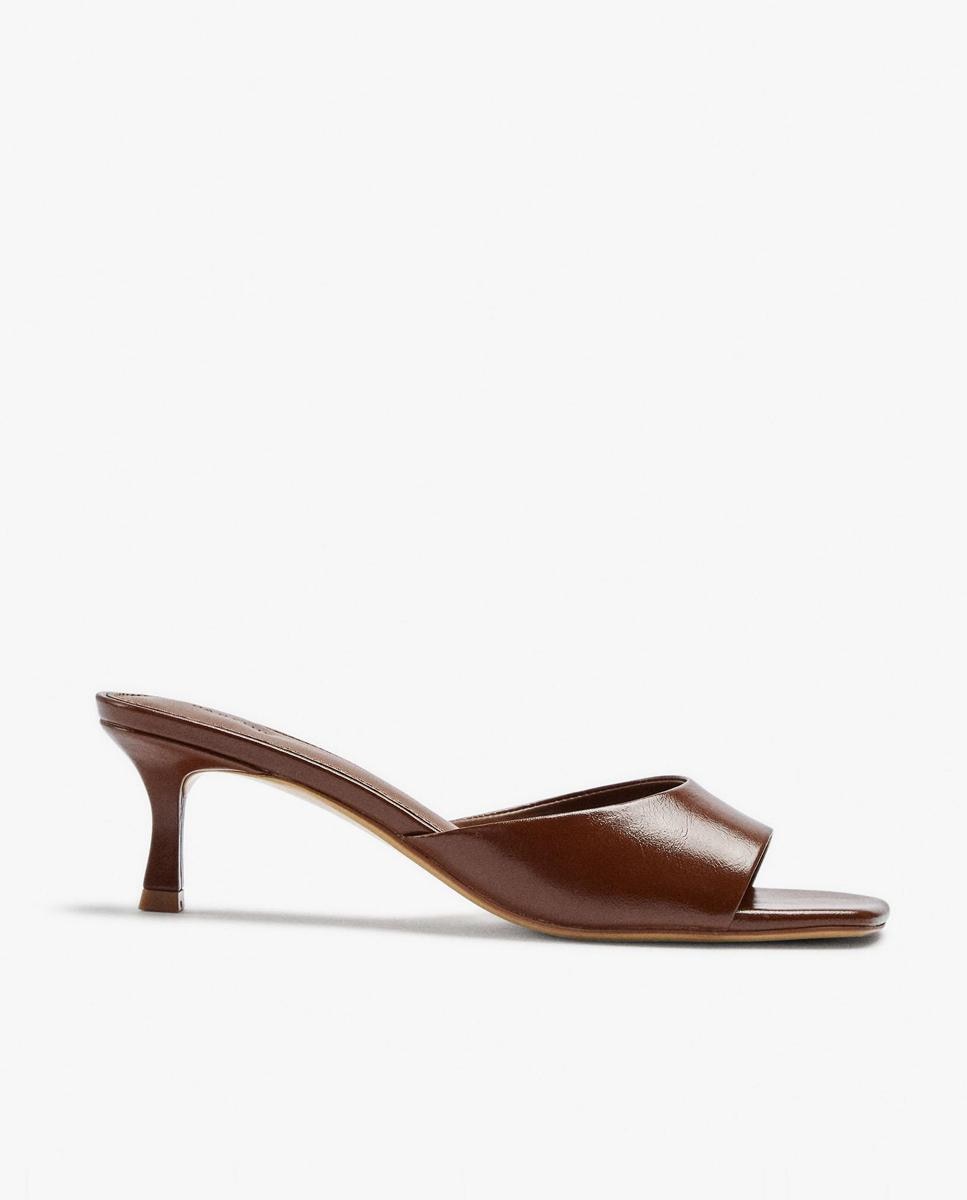 Parfois - Sandalias de tacón de mujer con tira ancha en liso.