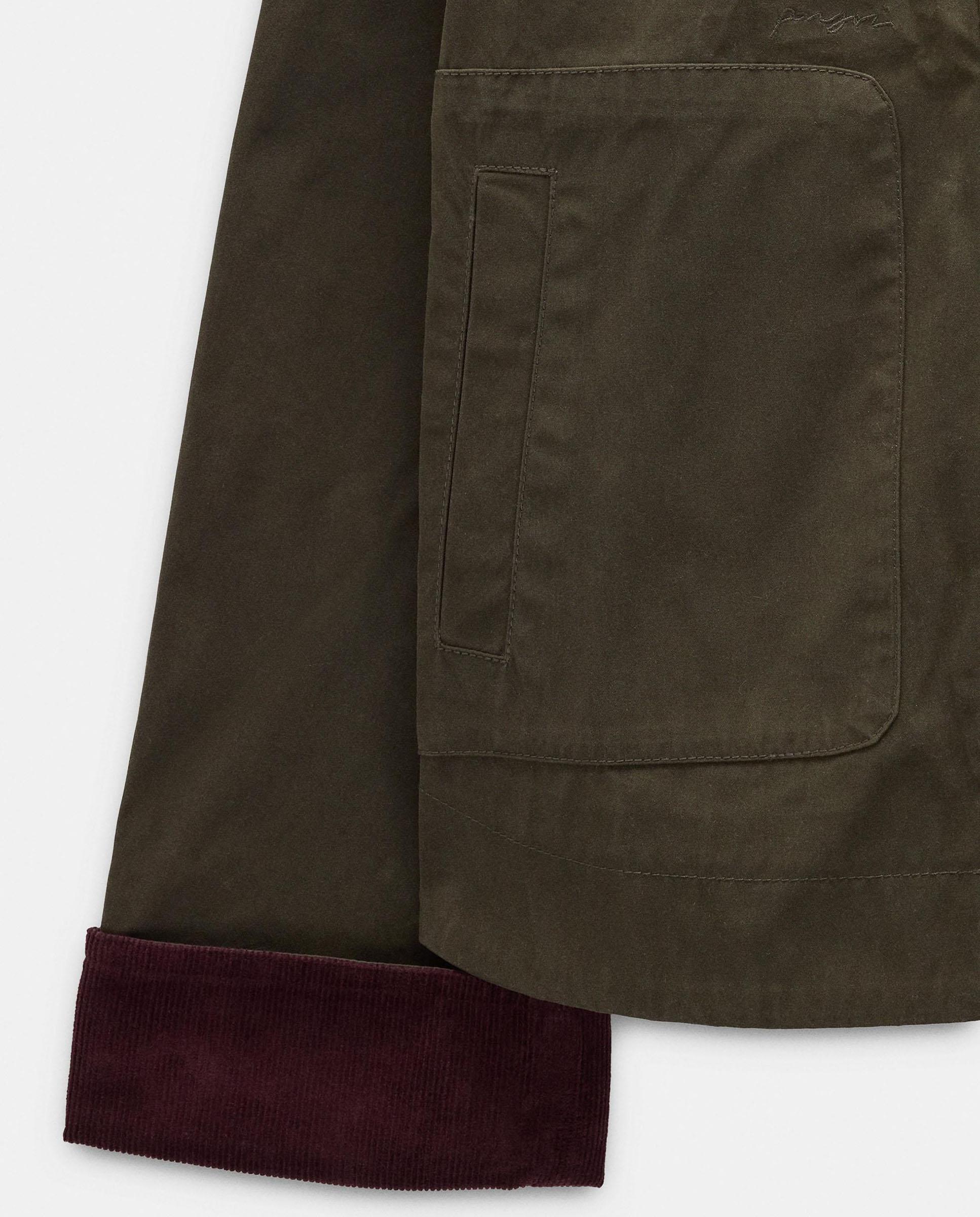 Chaqueta de mujer con cierre de cremallera y puños a contraste - Parfois - Kaki Kaki-8