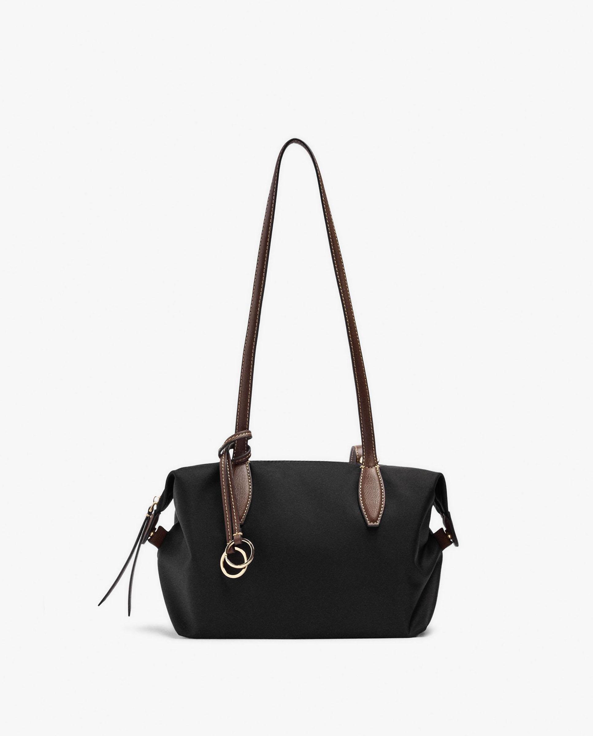 Shopper grande con cierre de cremallera en liso - Parfois - Negro Negro-5