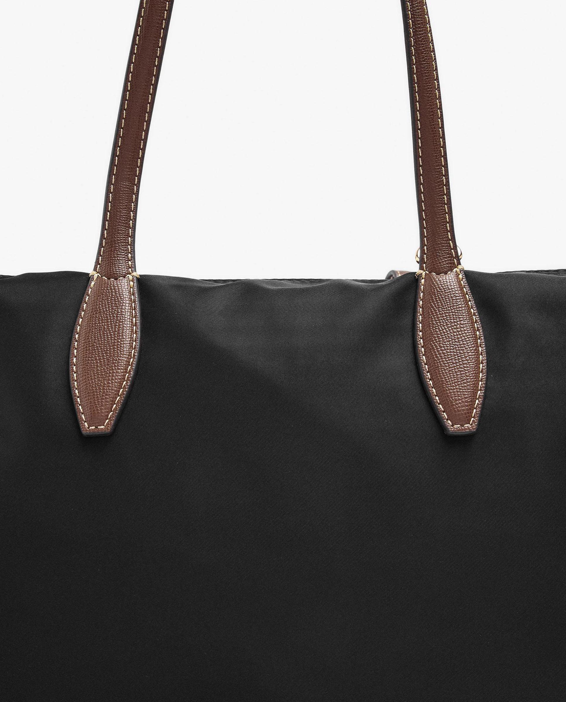 Shopper grande con cierre de cremallera en liso - Parfois - Negro Negro-6