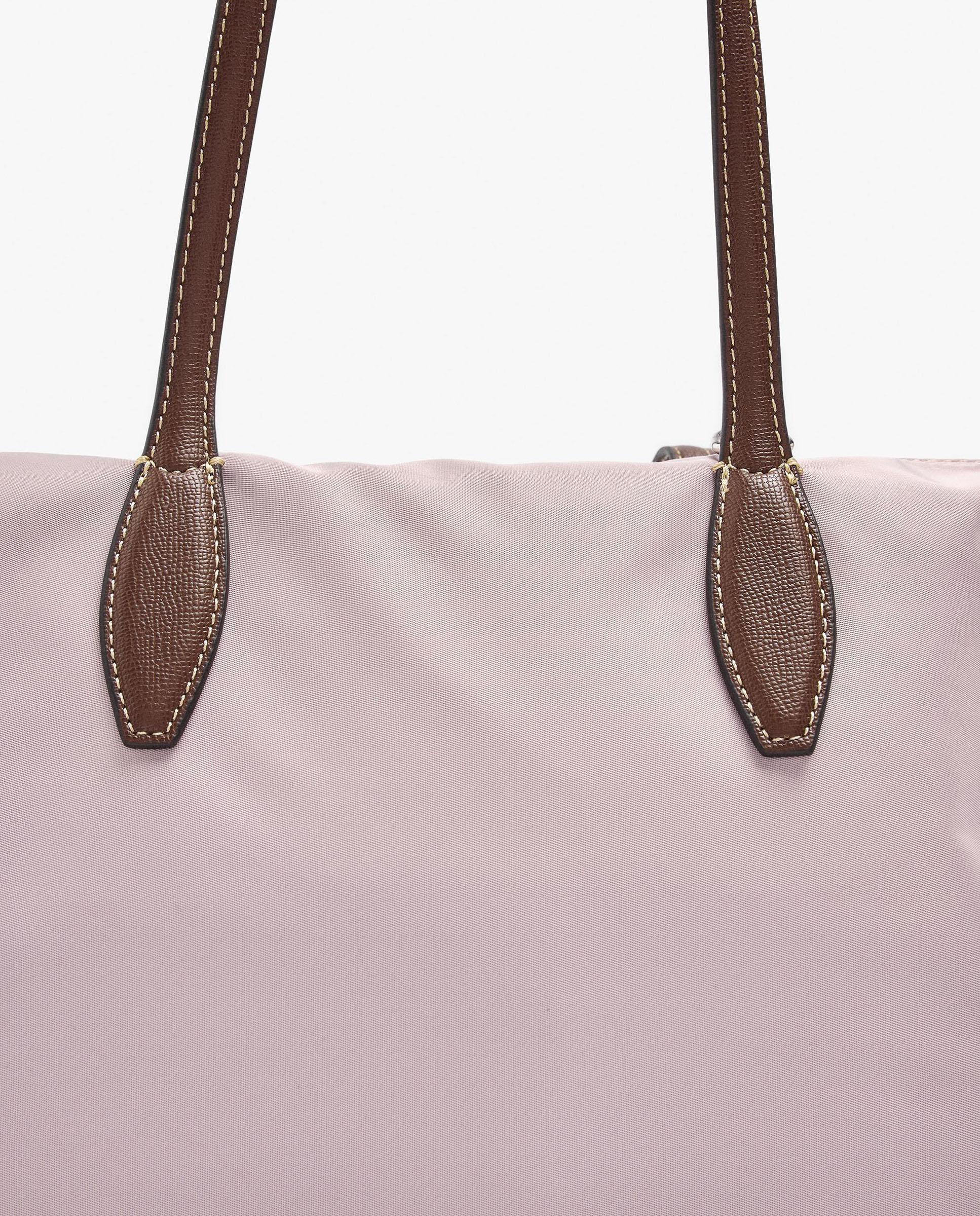 Shopper grande con cierre de cremallera en liso - Parfois - Rosa Rosa-6