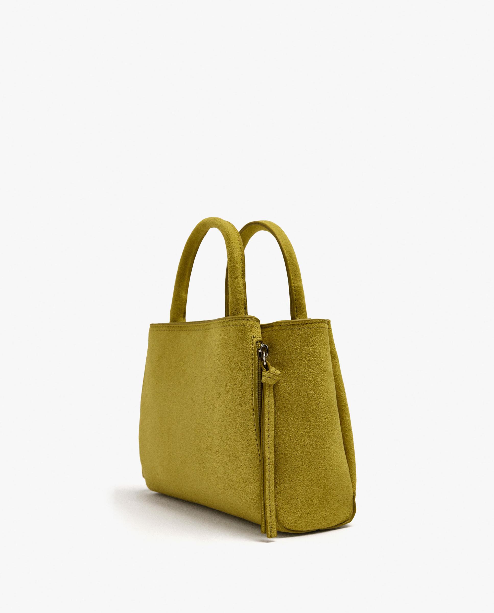 Bolso de mano convertible a bandolera con cierre de cremallera en liso - Parfois - Lima Lima-3