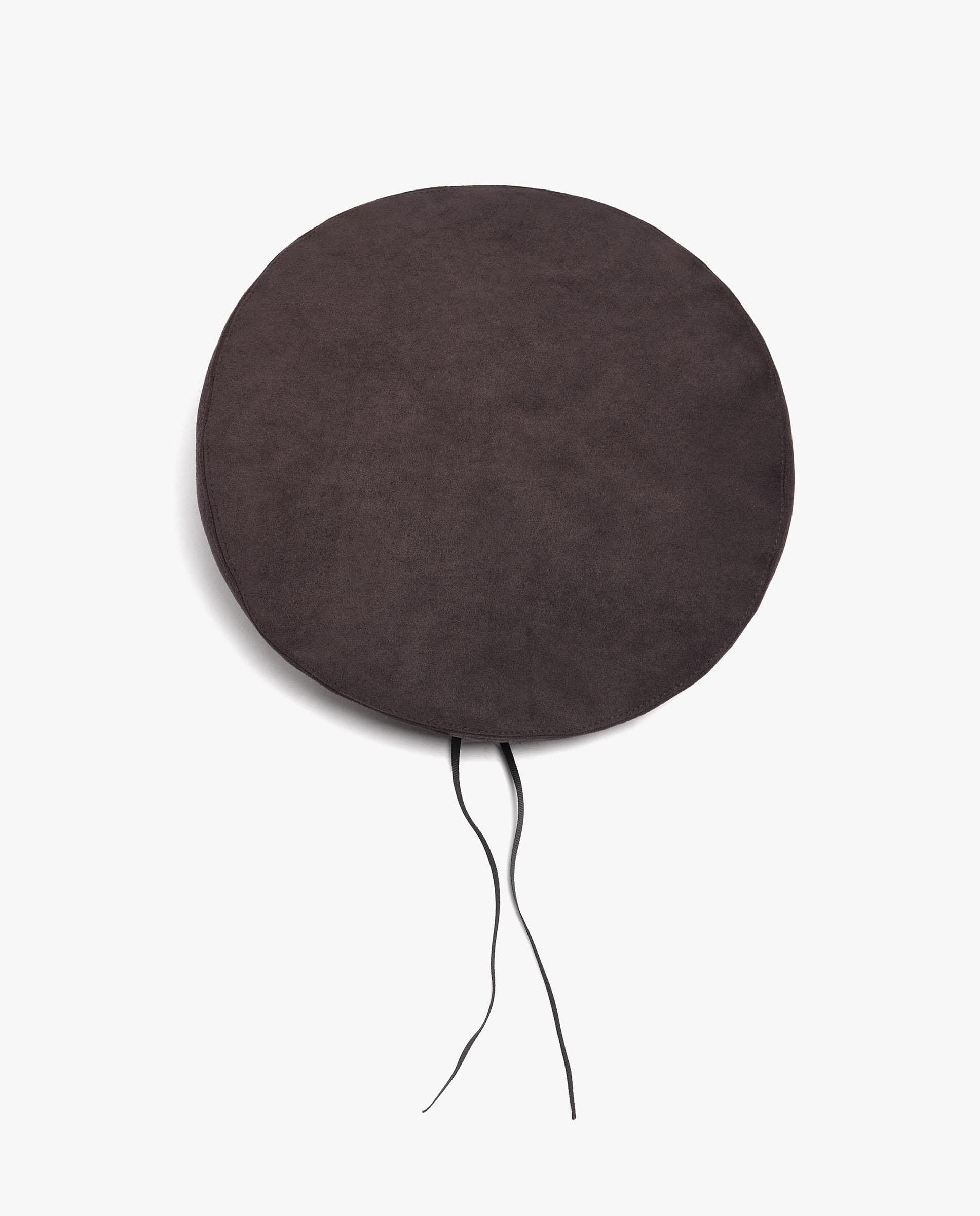 Boina de mujer con pespuntes en liso - Parfois - Gris Gris-2