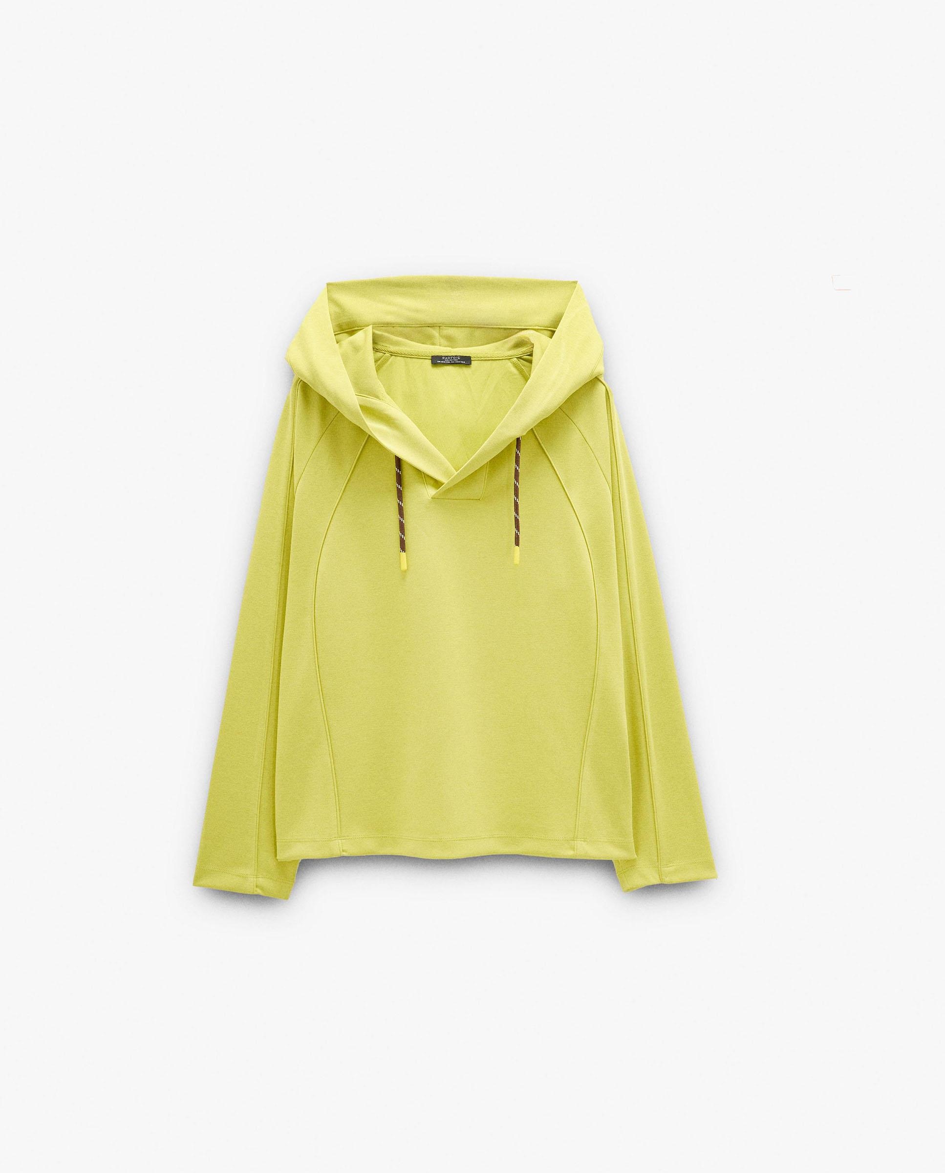 Sudadera de mujer con capucha en liso - Parfois - Lima Lima-6