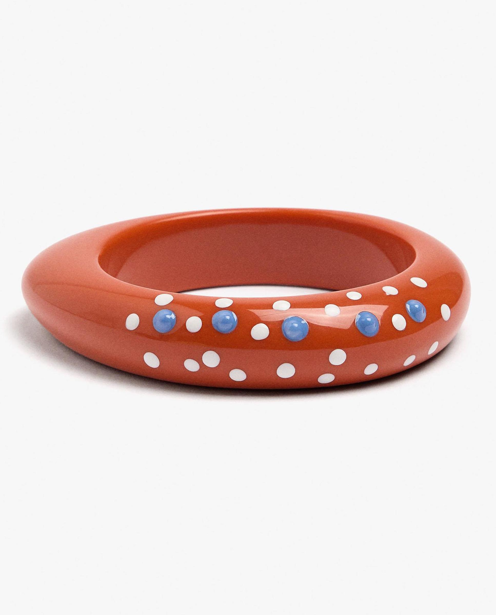 Pulsera rígida con dibujos decorativos - Parfois - Naranja Naranja-1