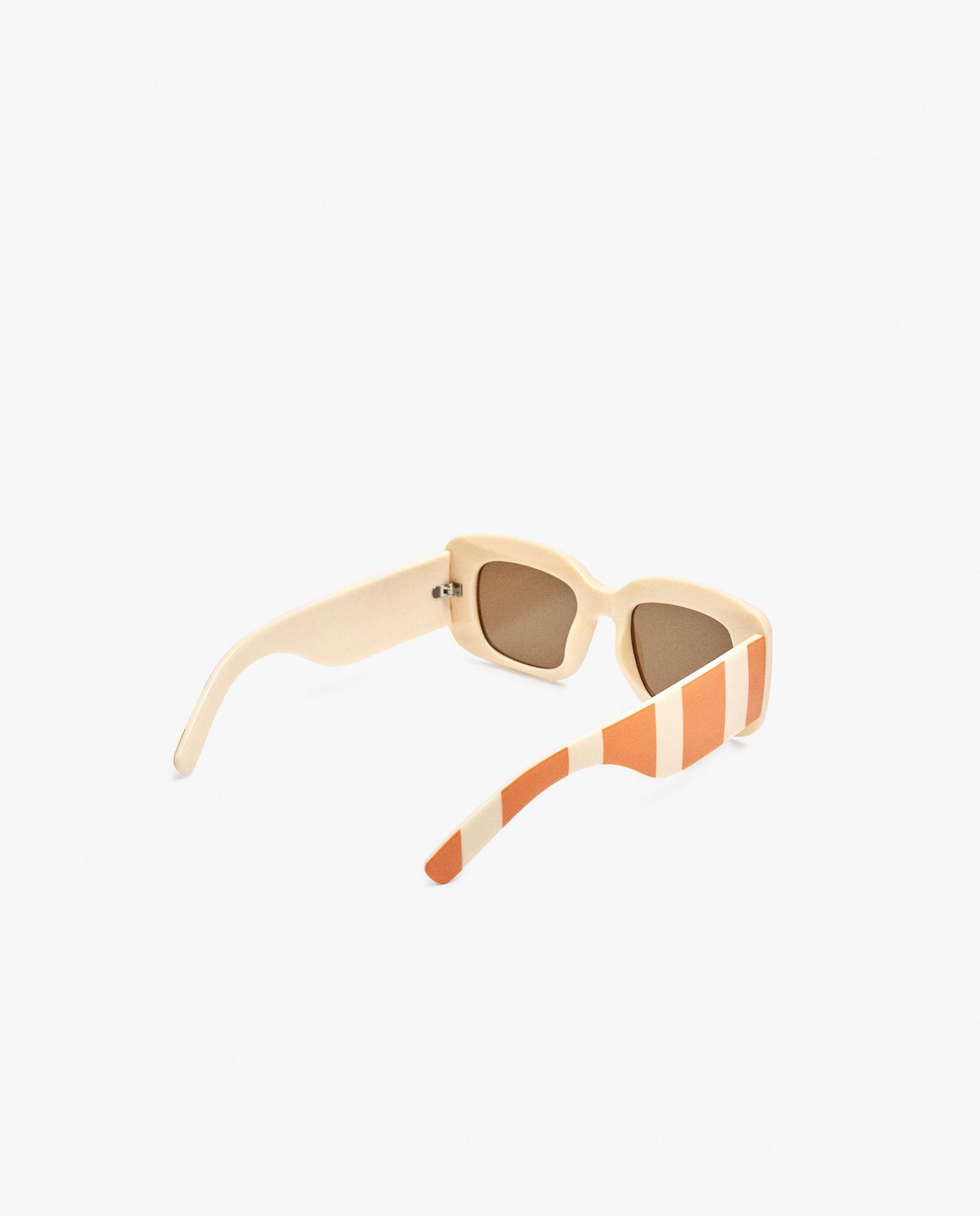 Gafas de sol de mujer parfois con protección uv y forma rectangular en liso - Naranja Naranja-2