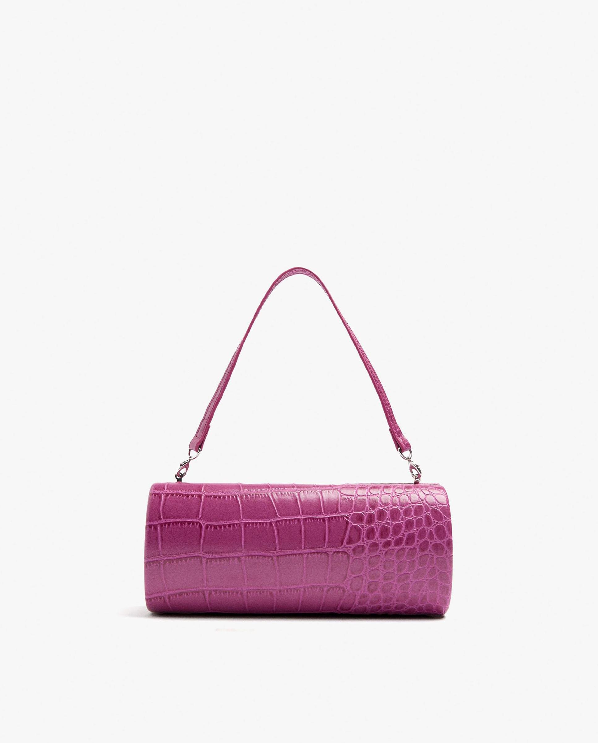 Imagen 0 de Bolso de fiesta multiposición alargado en liso Rosa
