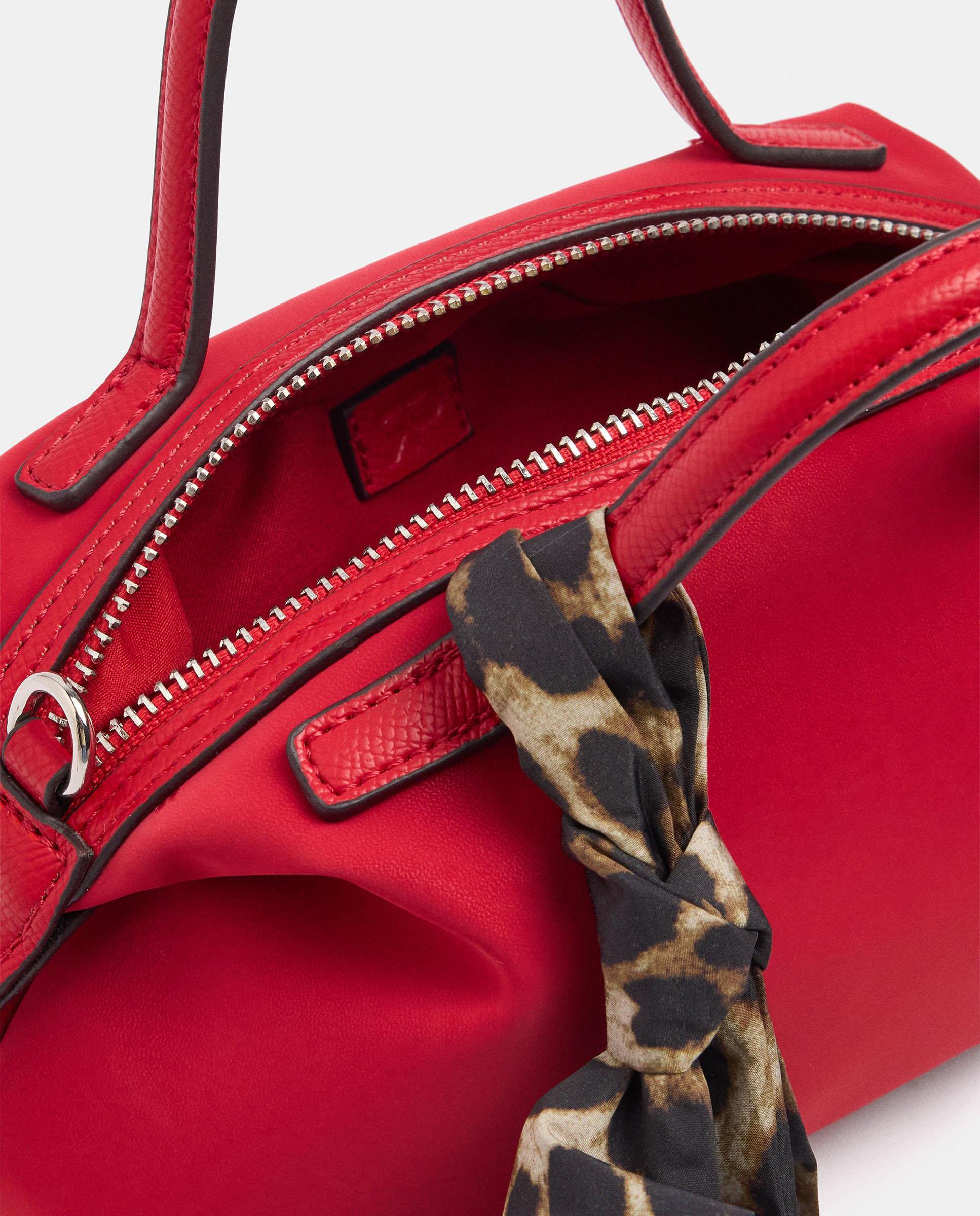 Bolso de mano estilo tote convertible a bandolera con cierre de cremallera en liso - Parfois - Rojo Rojo-4