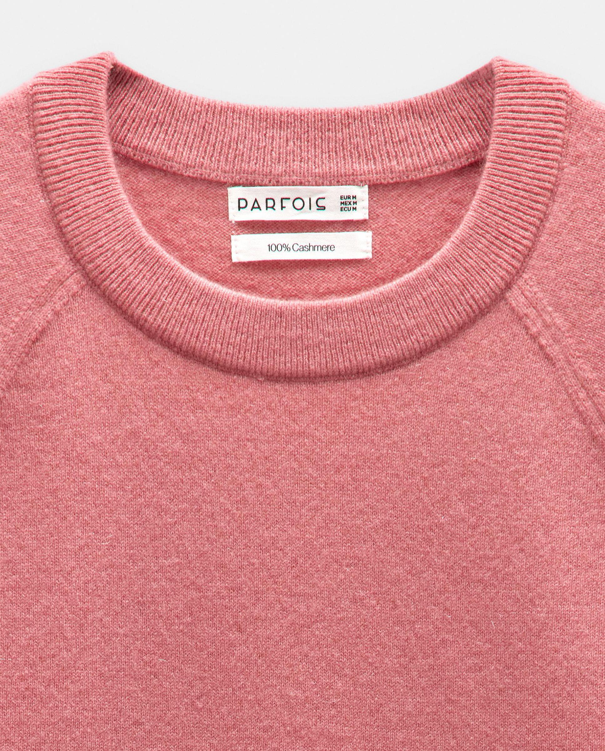 Jersey de mujer 100% cashmere de manga larga en liso - Parfois - Rosa Rosa-5